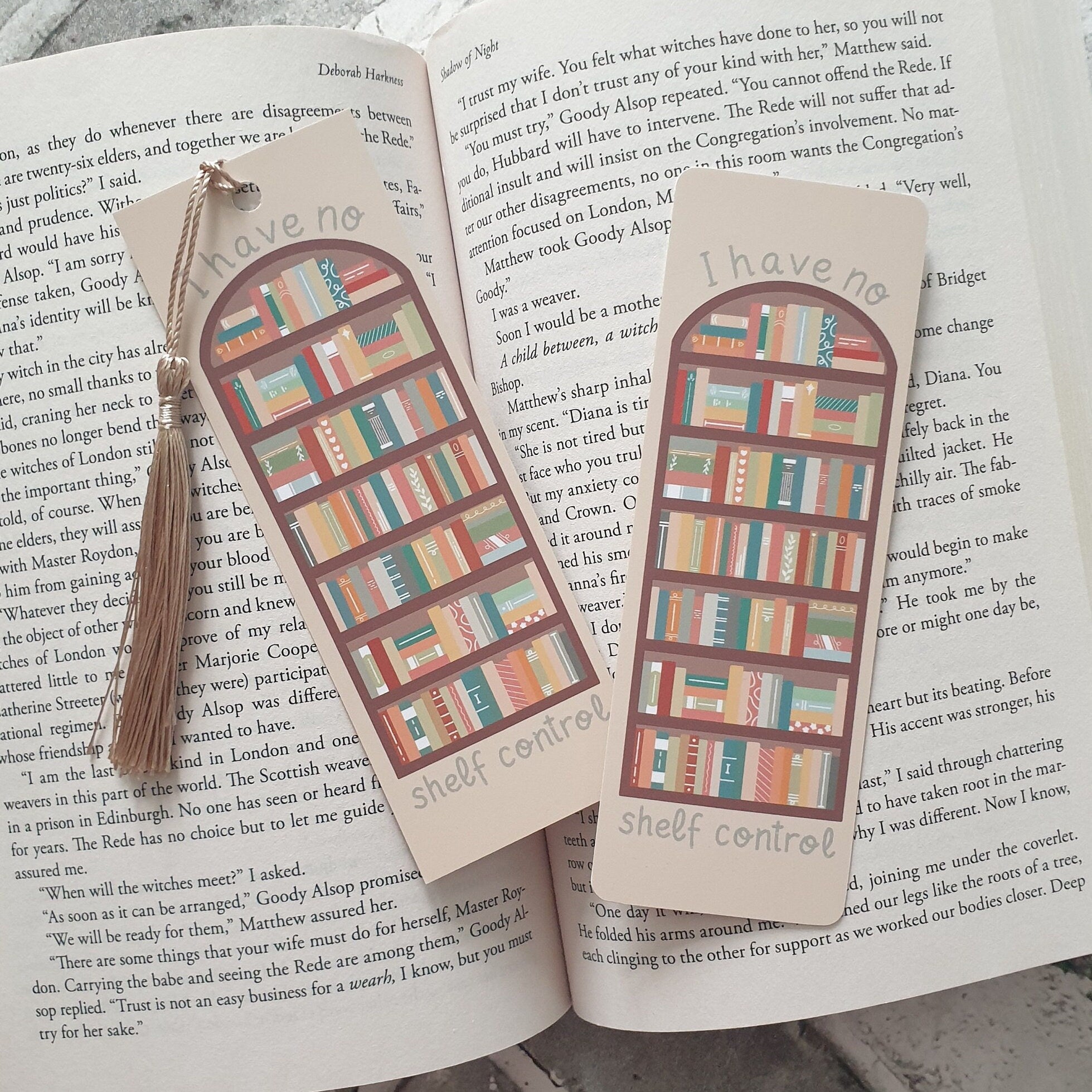 I Have No Shelf Control Bookmark