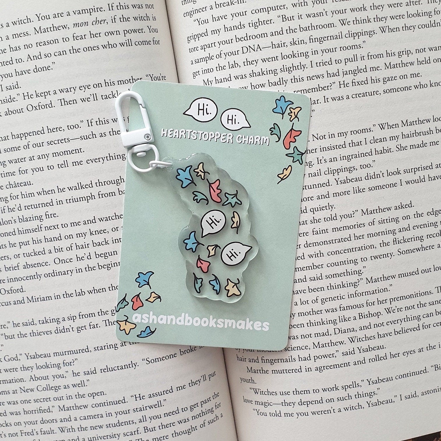 Heartstopper inspired Hi Hi Keyring