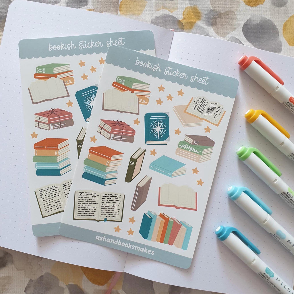 Bookish Sticker Sheet