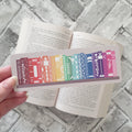 Vintage Rainbow Bookshelf Bookmark