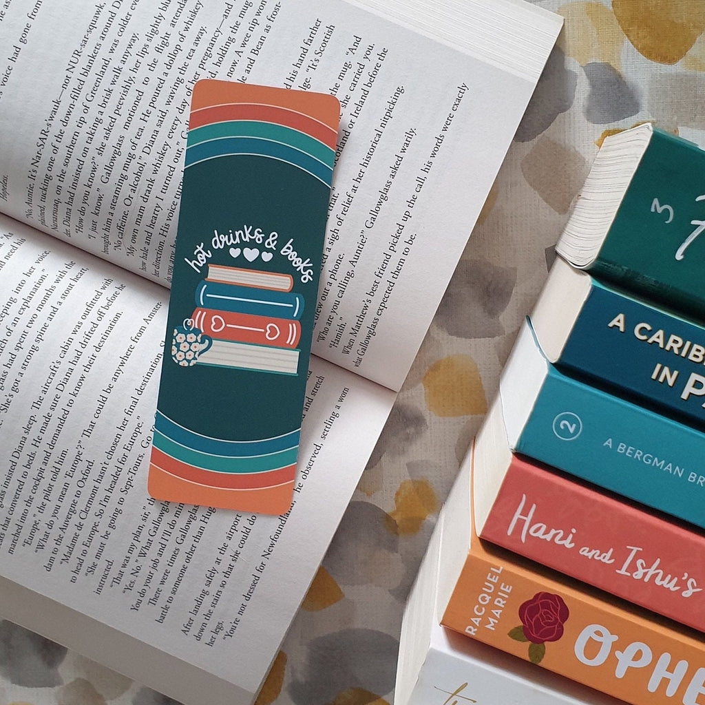 Hot Drinks & Books Bookmark