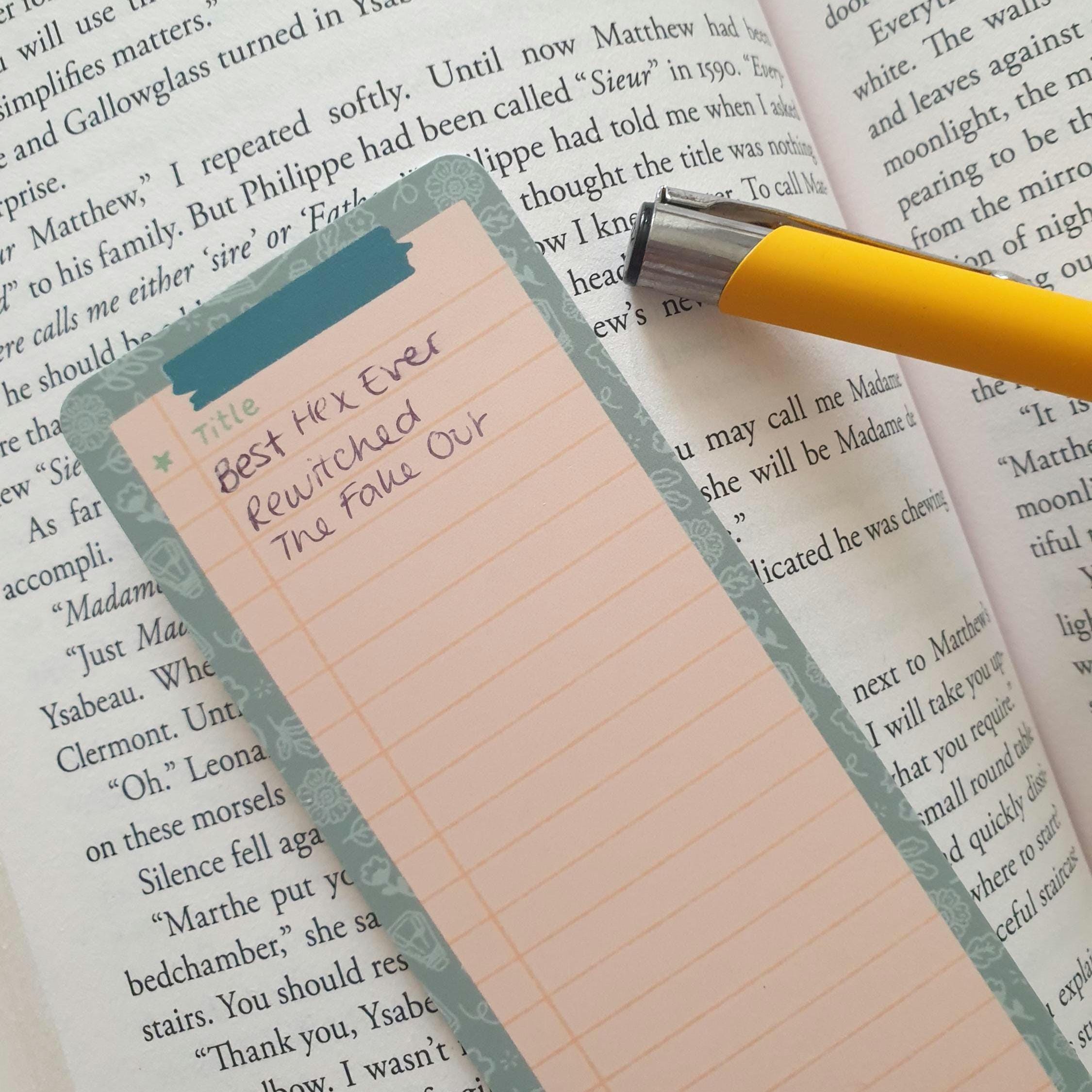 Book List Memo Bookmark