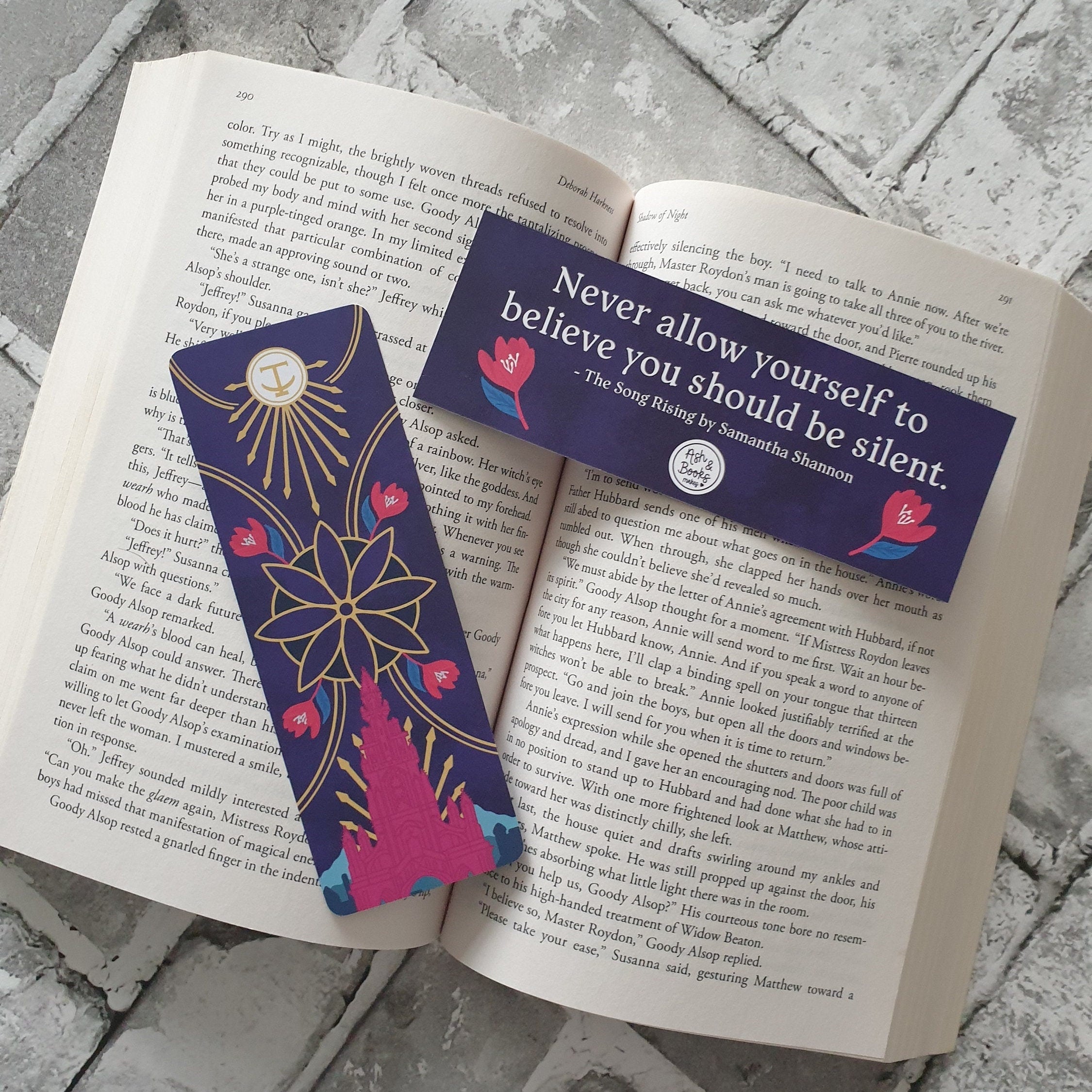 The Bone Season revised edition inspired bookmarks