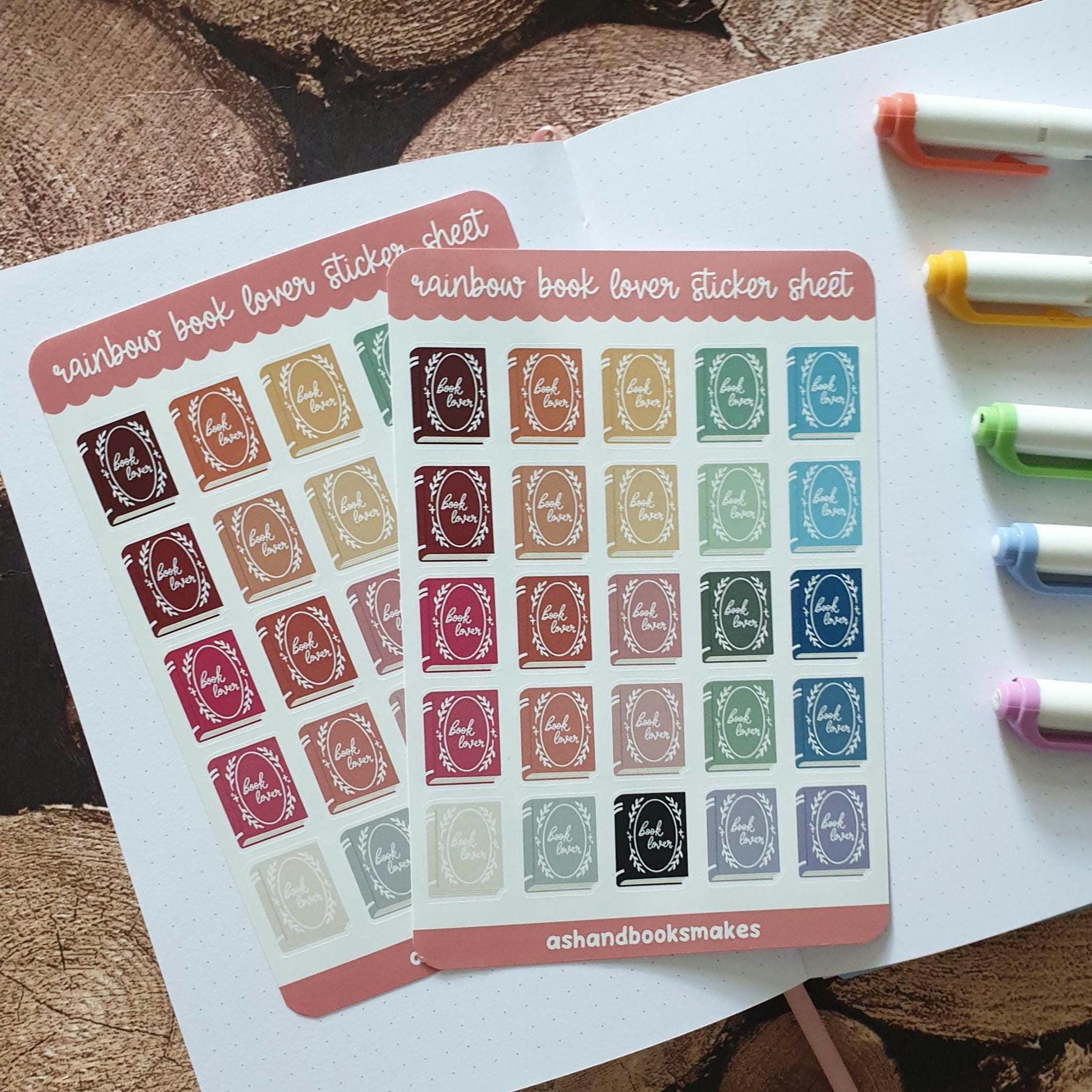Book Lovers Sticker Sheet