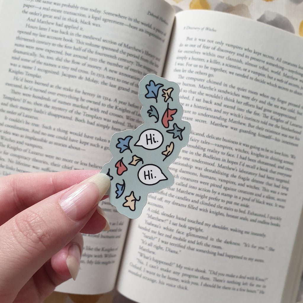 Hi Hi Leaves Sticker