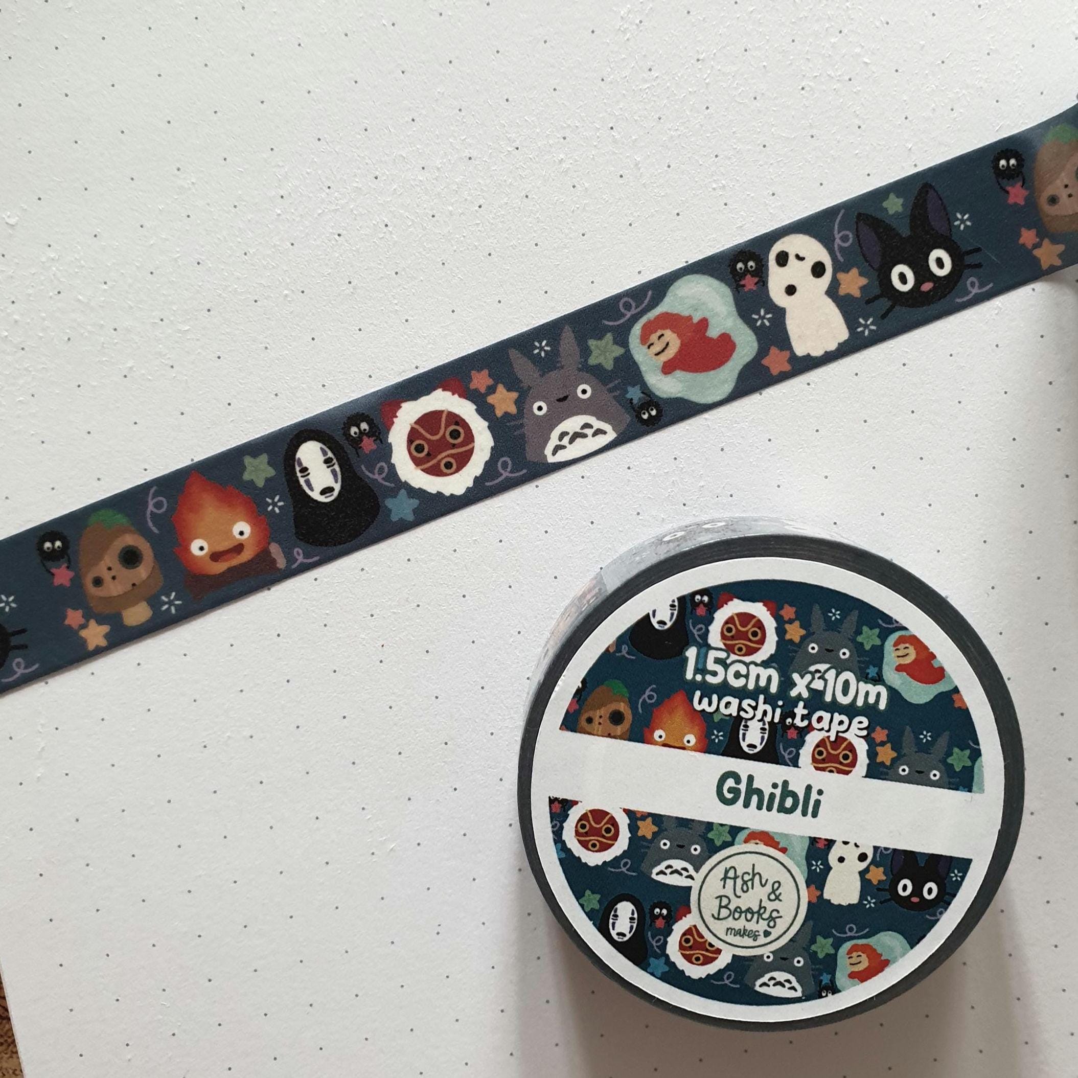 Ghibl and Soot Sprite inspired 1.5cm x 10m Washi Tape