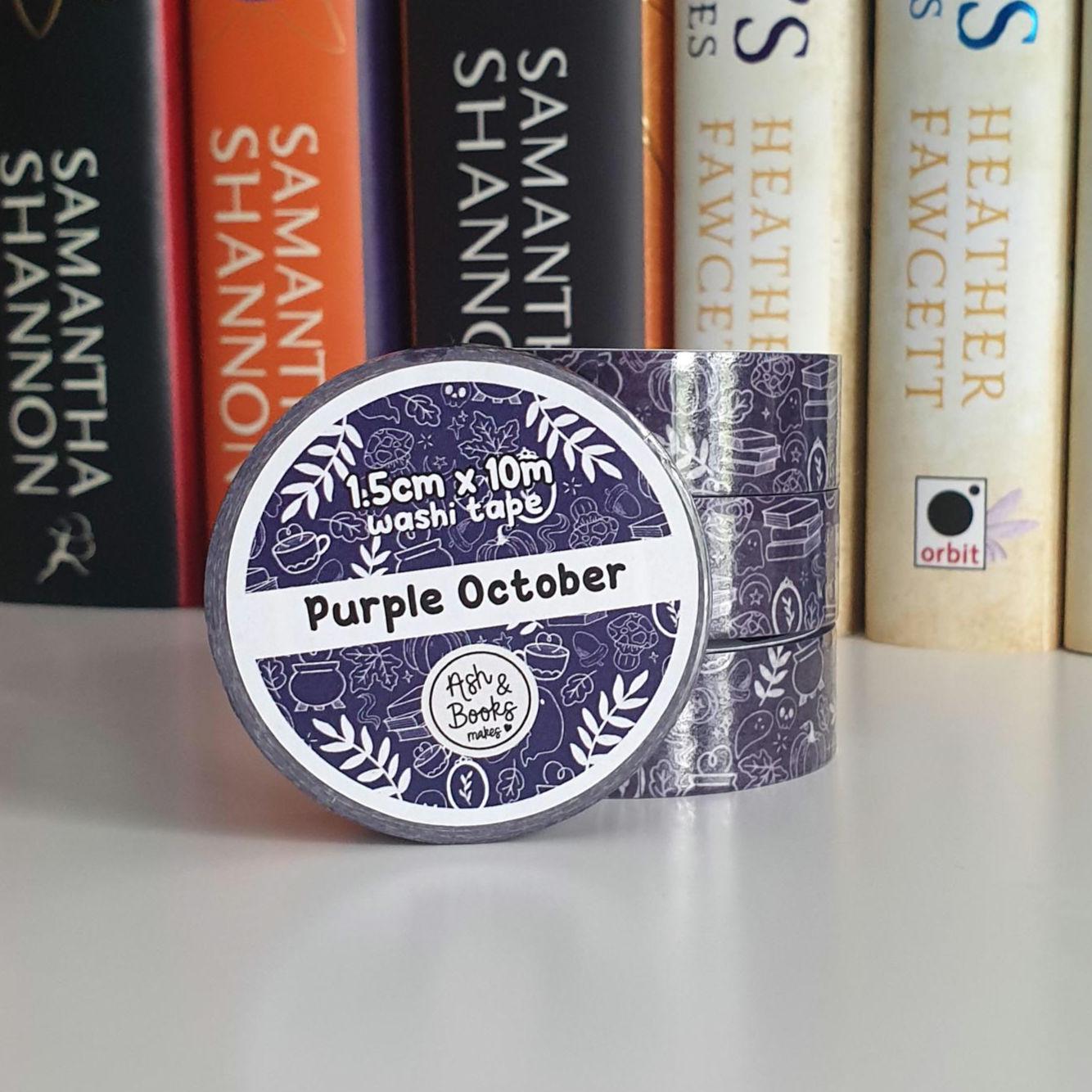 October 1.5cm x 10m Washi Tape