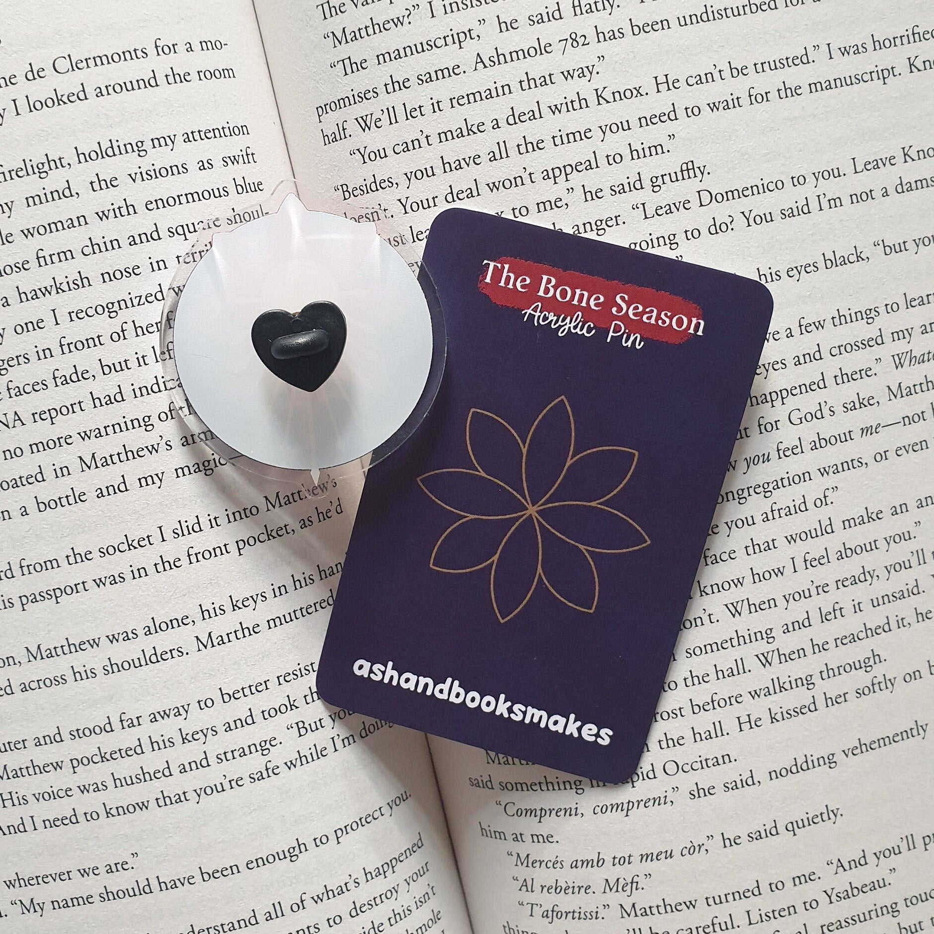 The Bone Season inspired Acrylic Pin