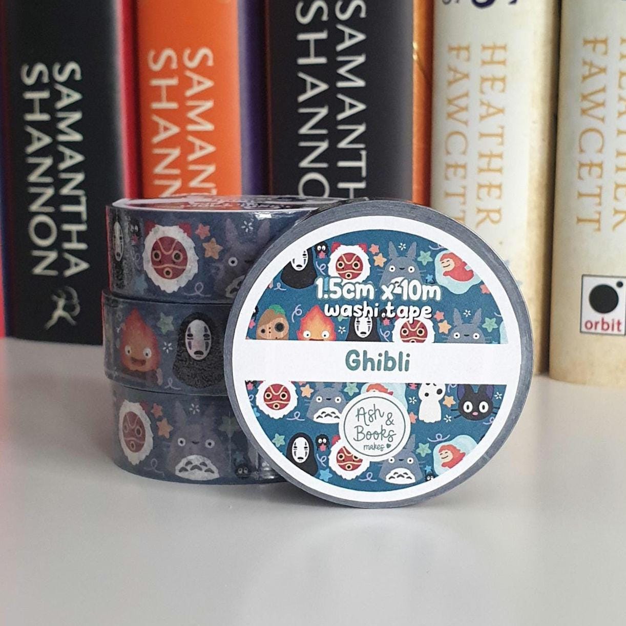 Ghibl and Soot Sprite inspired 1.5cm x 10m Washi Tape