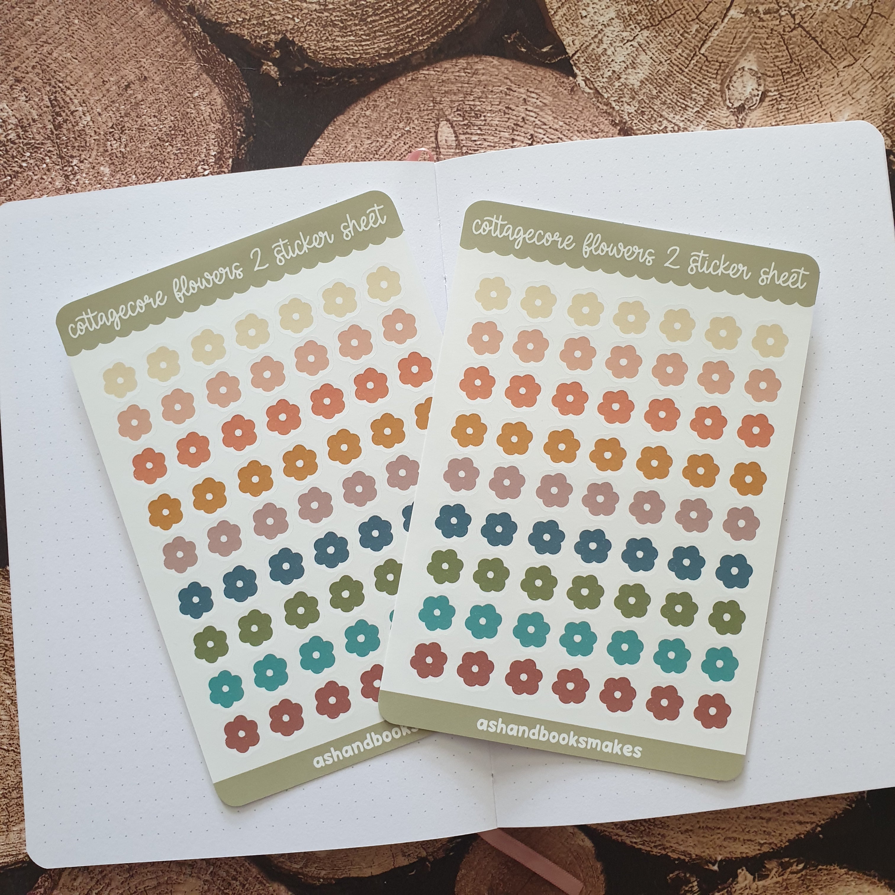 Cottagecore Flowers Sticker Sheet