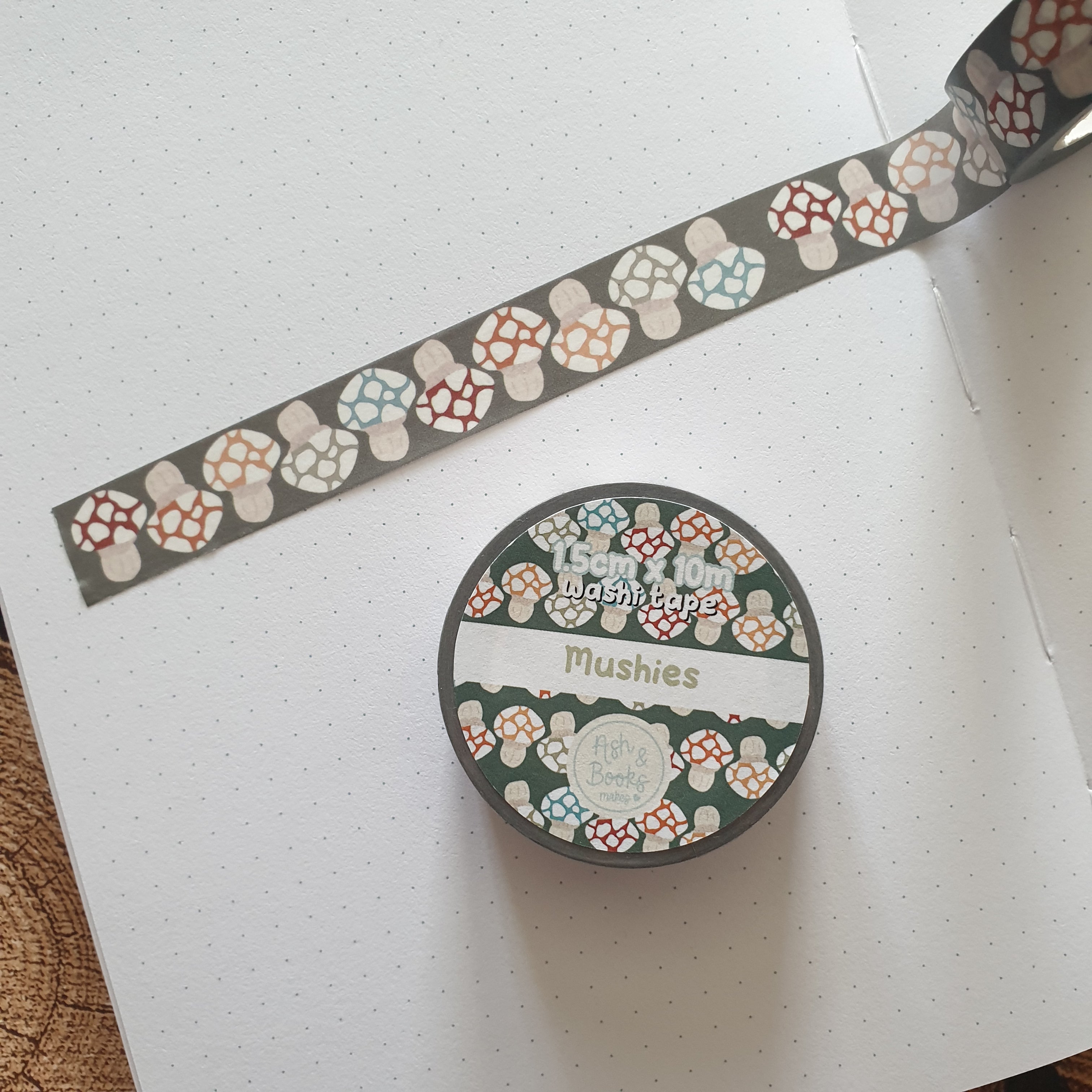 Mushies 1.5cm x 10m Washi Tape