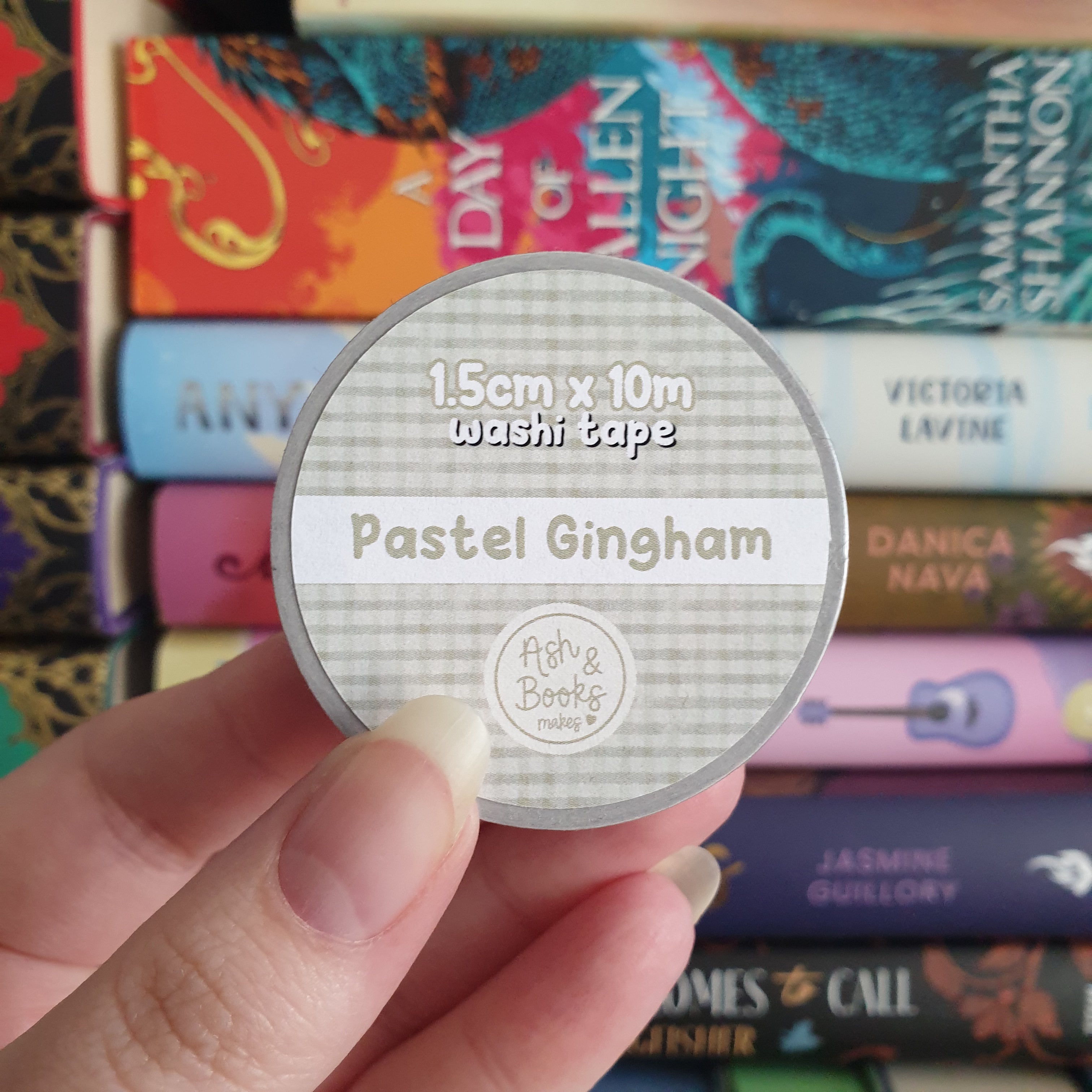 Pastel Gingham 1.5cm x 10m Washi Tape