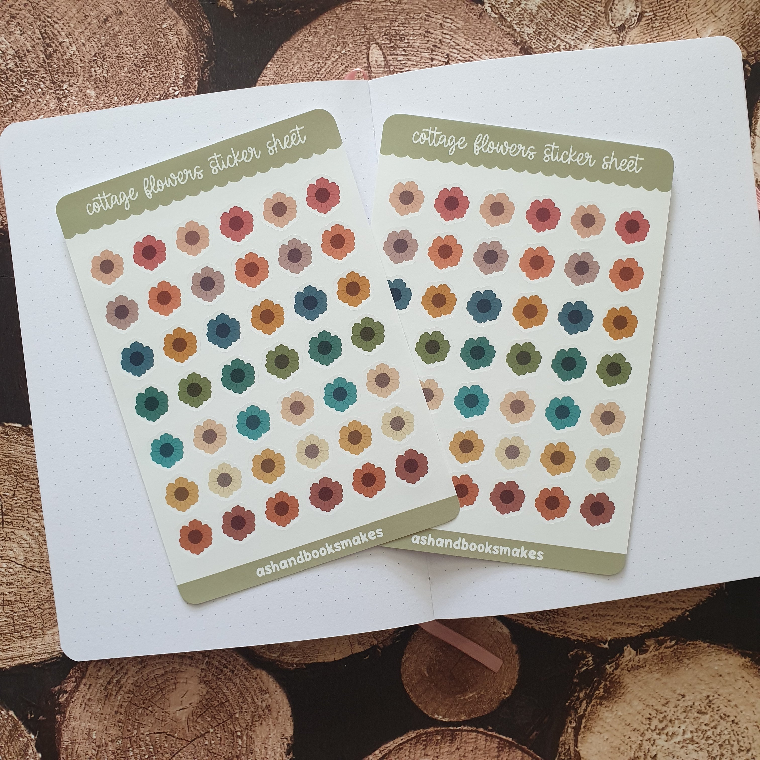 Cottage Flowers Sticker Sheet