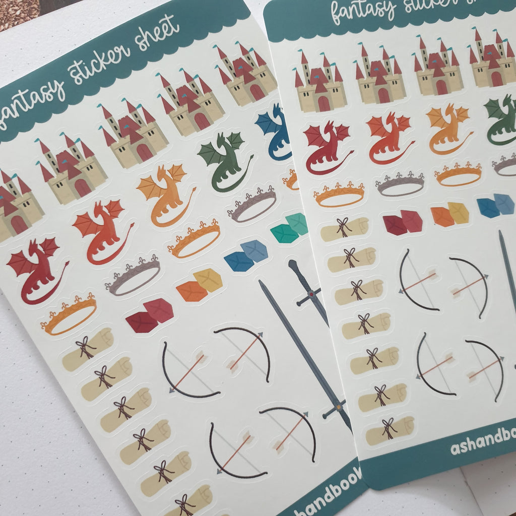 Fantasy Sticker Sheet