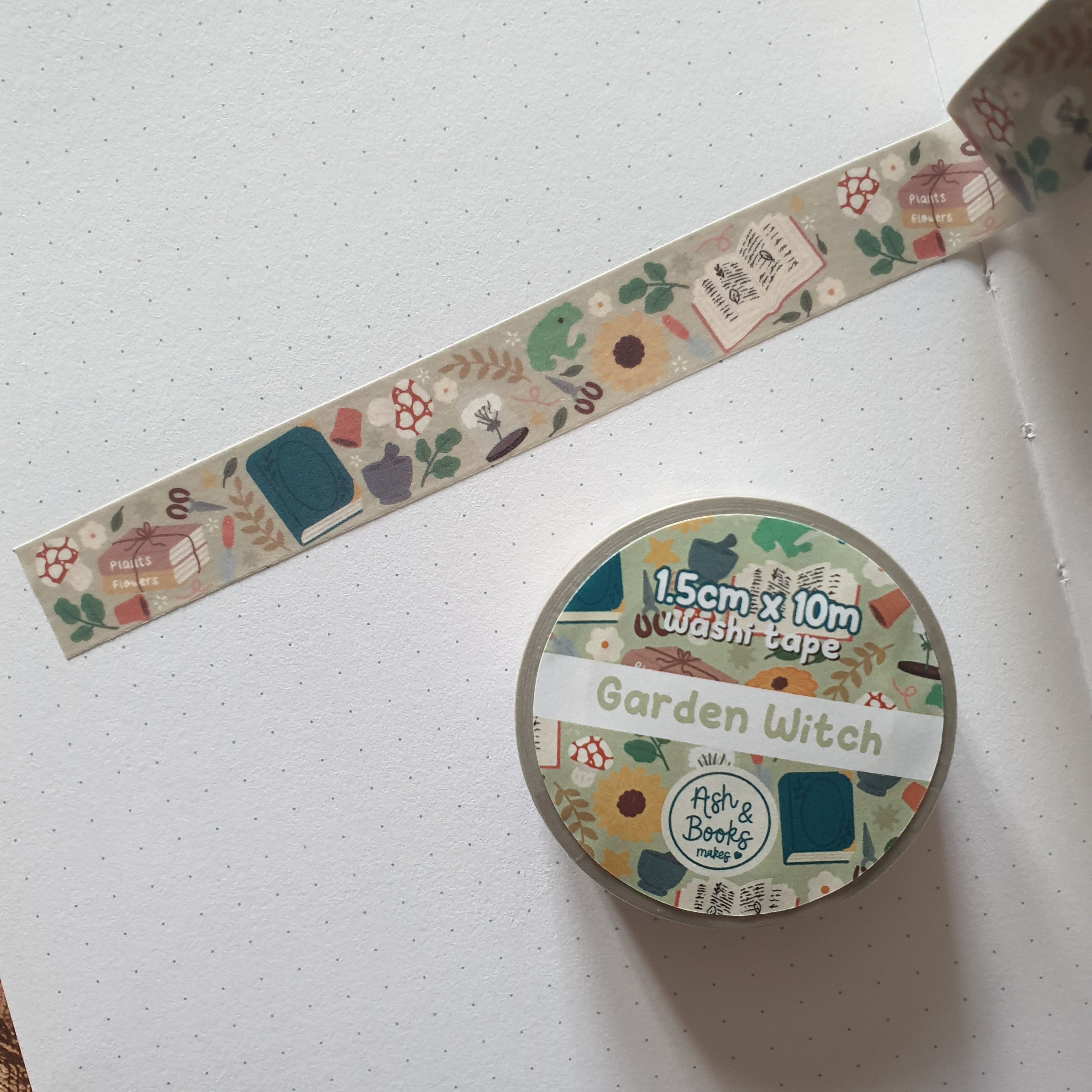 Garden Witch 1.5cm x 10m Washi Tape