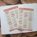 Days of the Week 3 Sticker Sheet