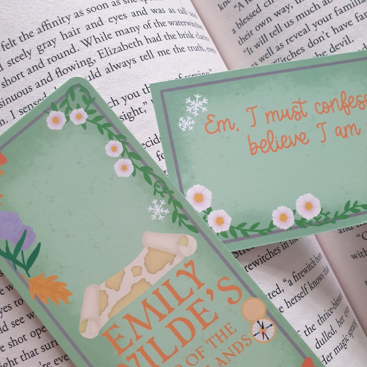 Emily Wilde's Map of the Otherlands inspired Bookmark