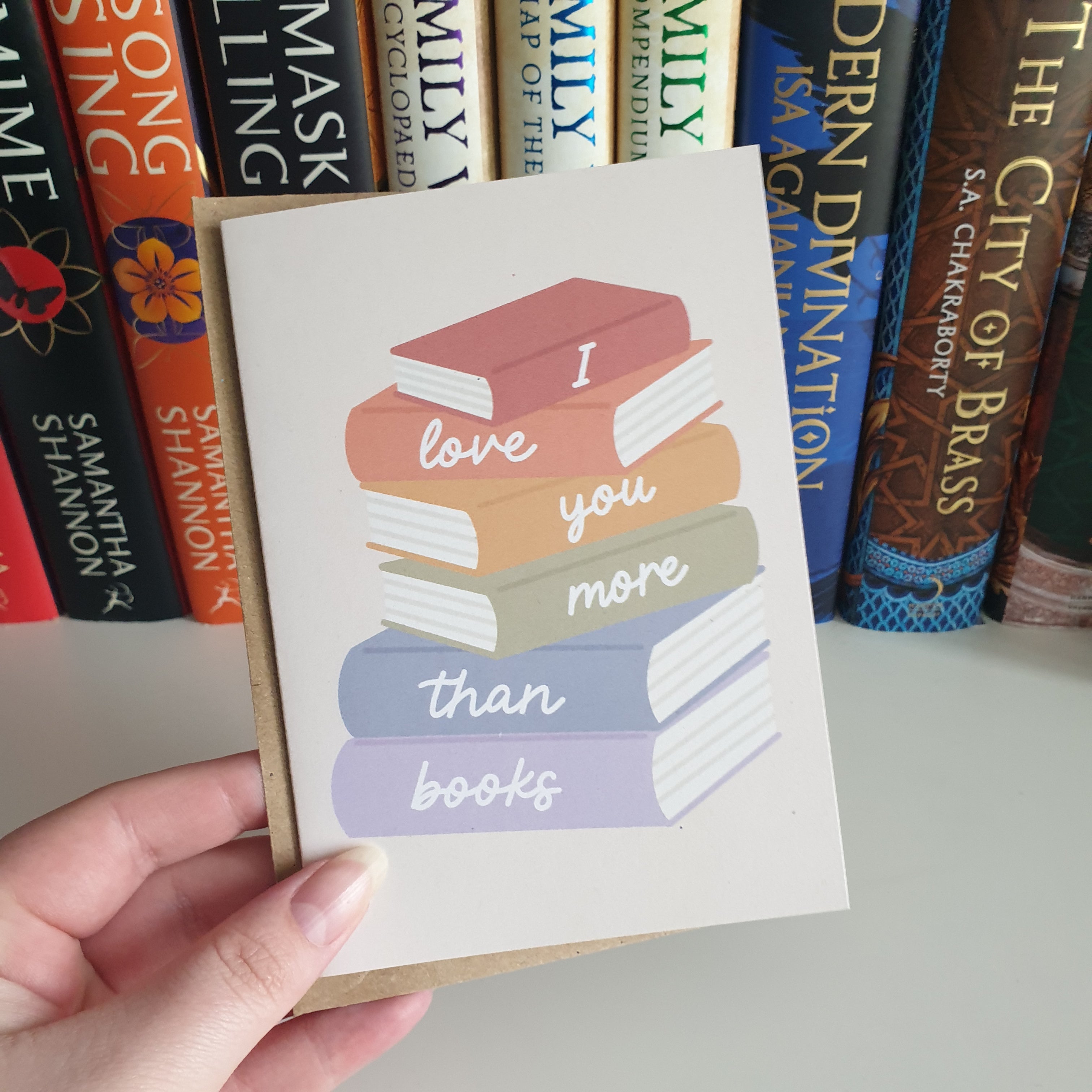I Love You More Than Books Card
