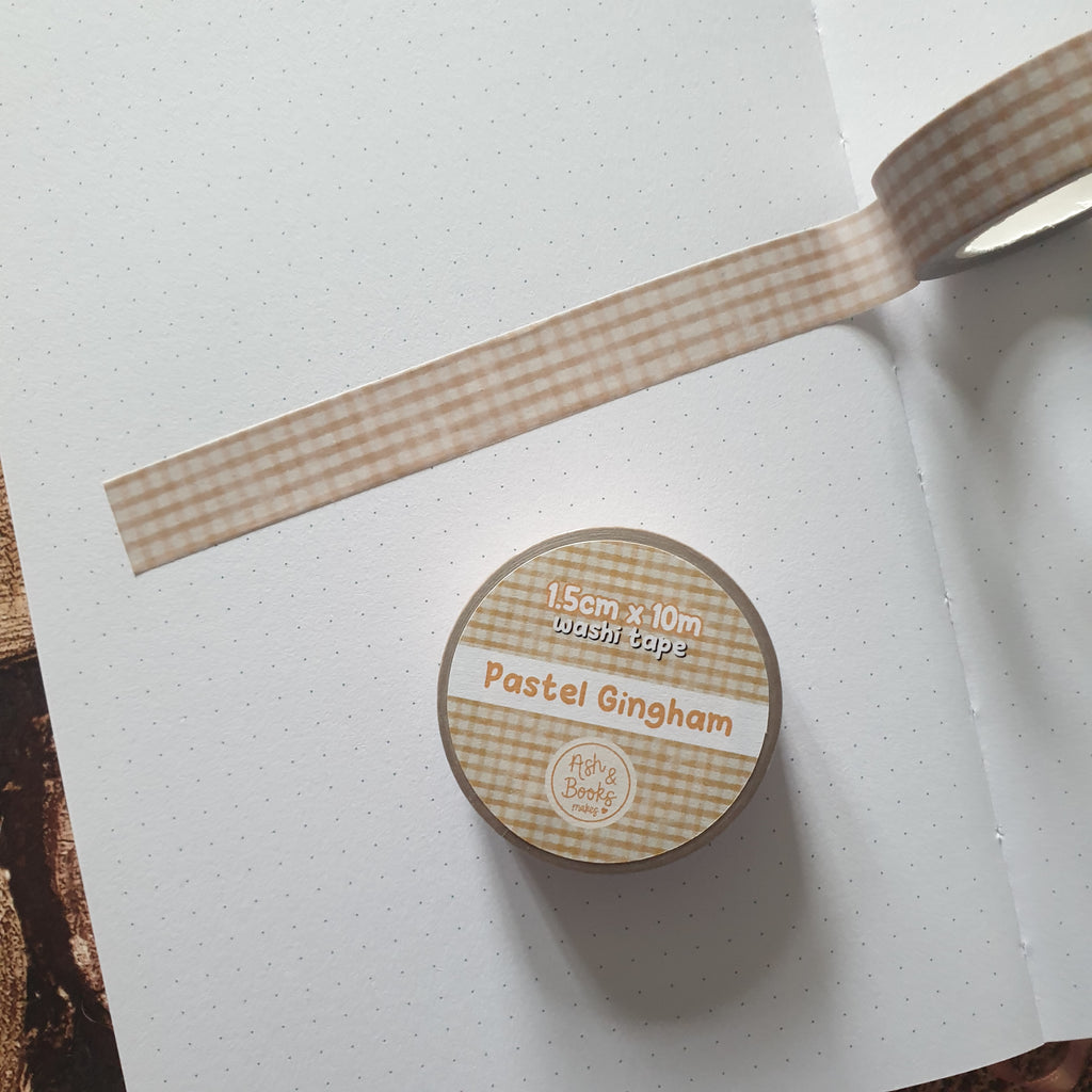 Pastel Gingham 1.5cm x 10m Washi Tape