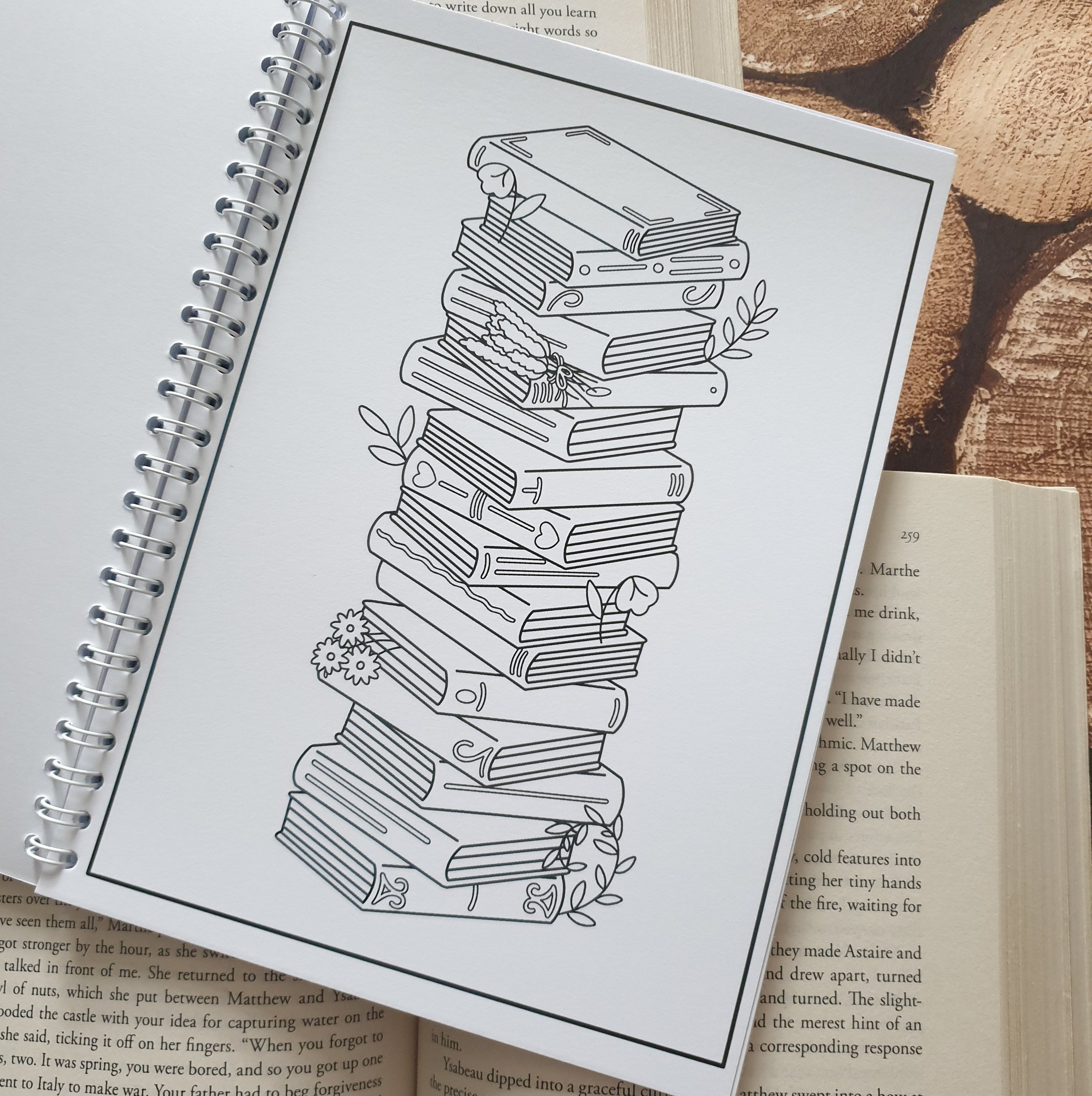 Bibliophile Colouring Book