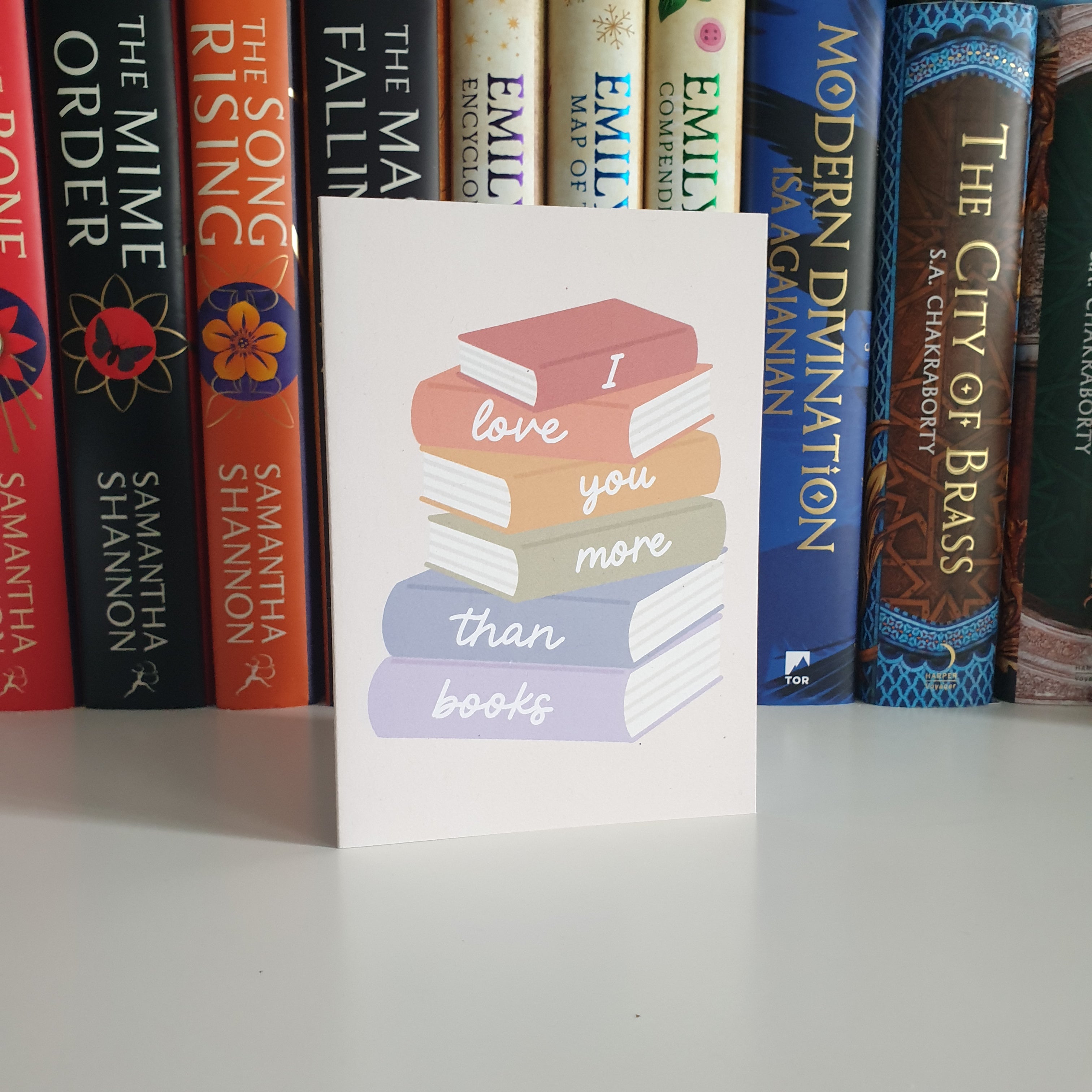 I Love You More Than Books Card