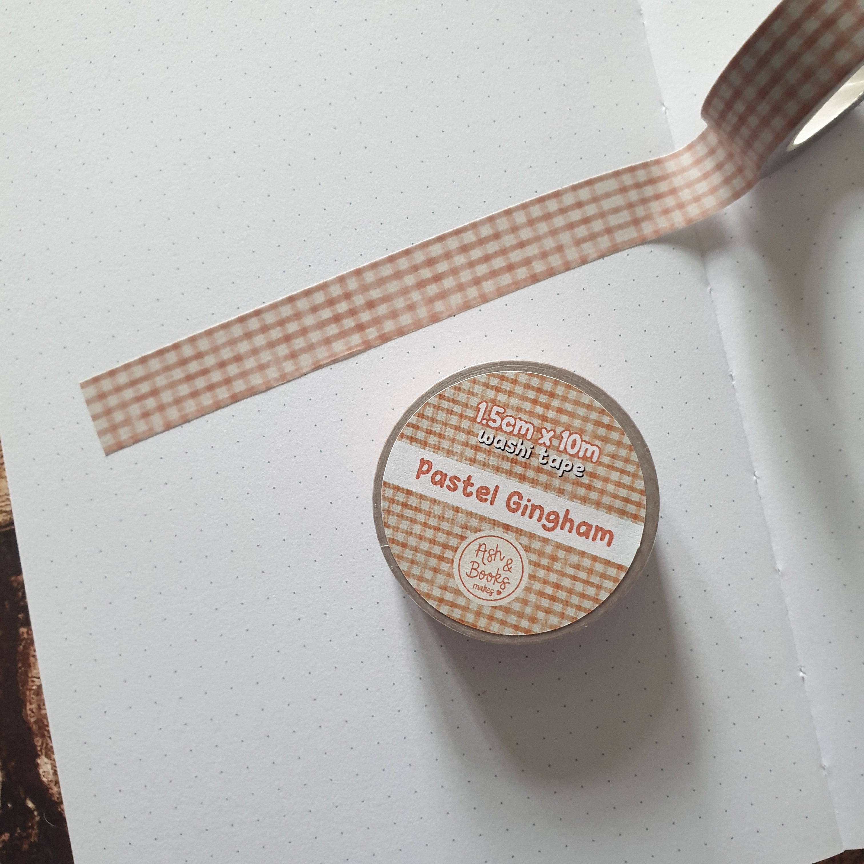 Pastel Gingham 1.5cm x 10m Washi Tape