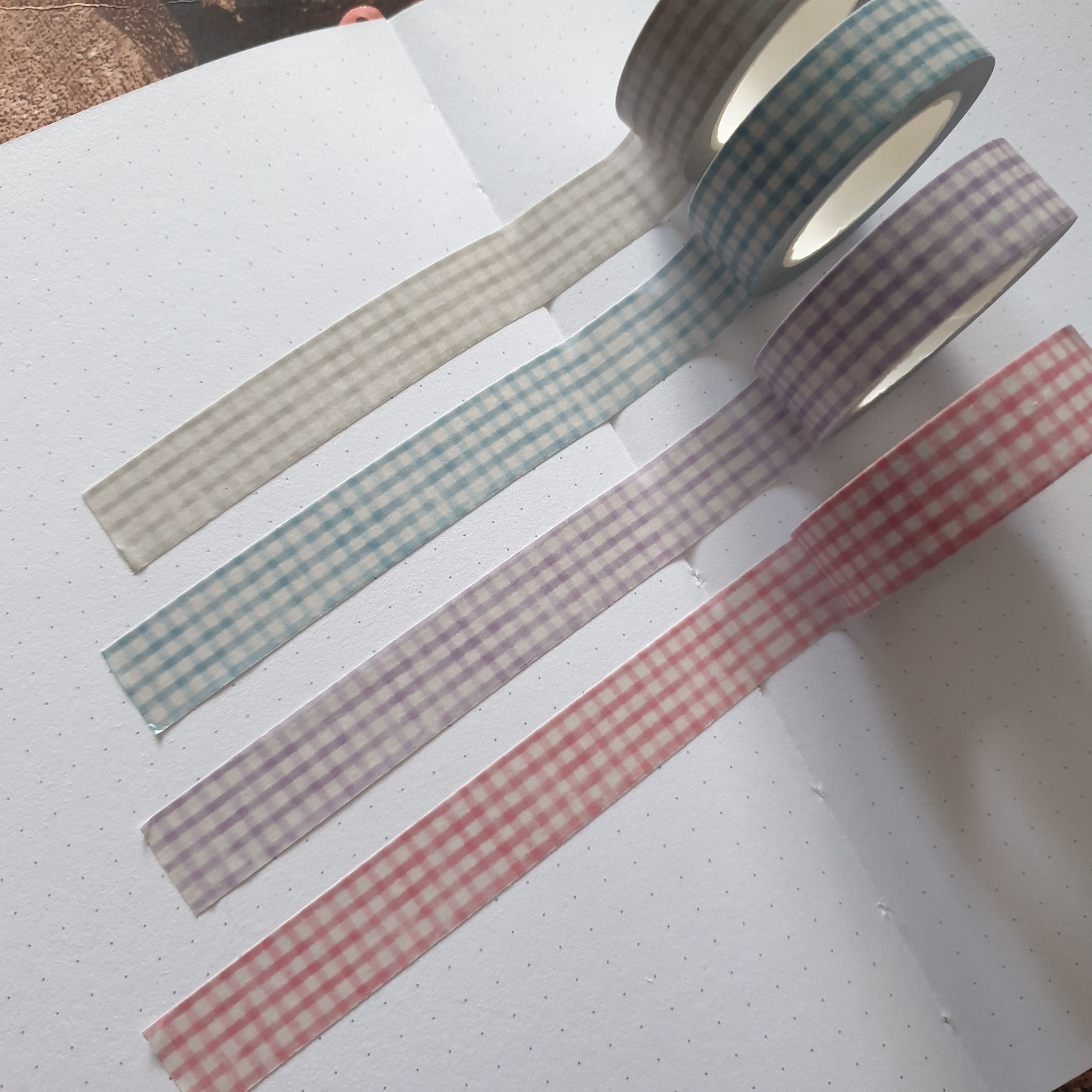 Pastel Gingham 1.5cm x 10m Washi Tape