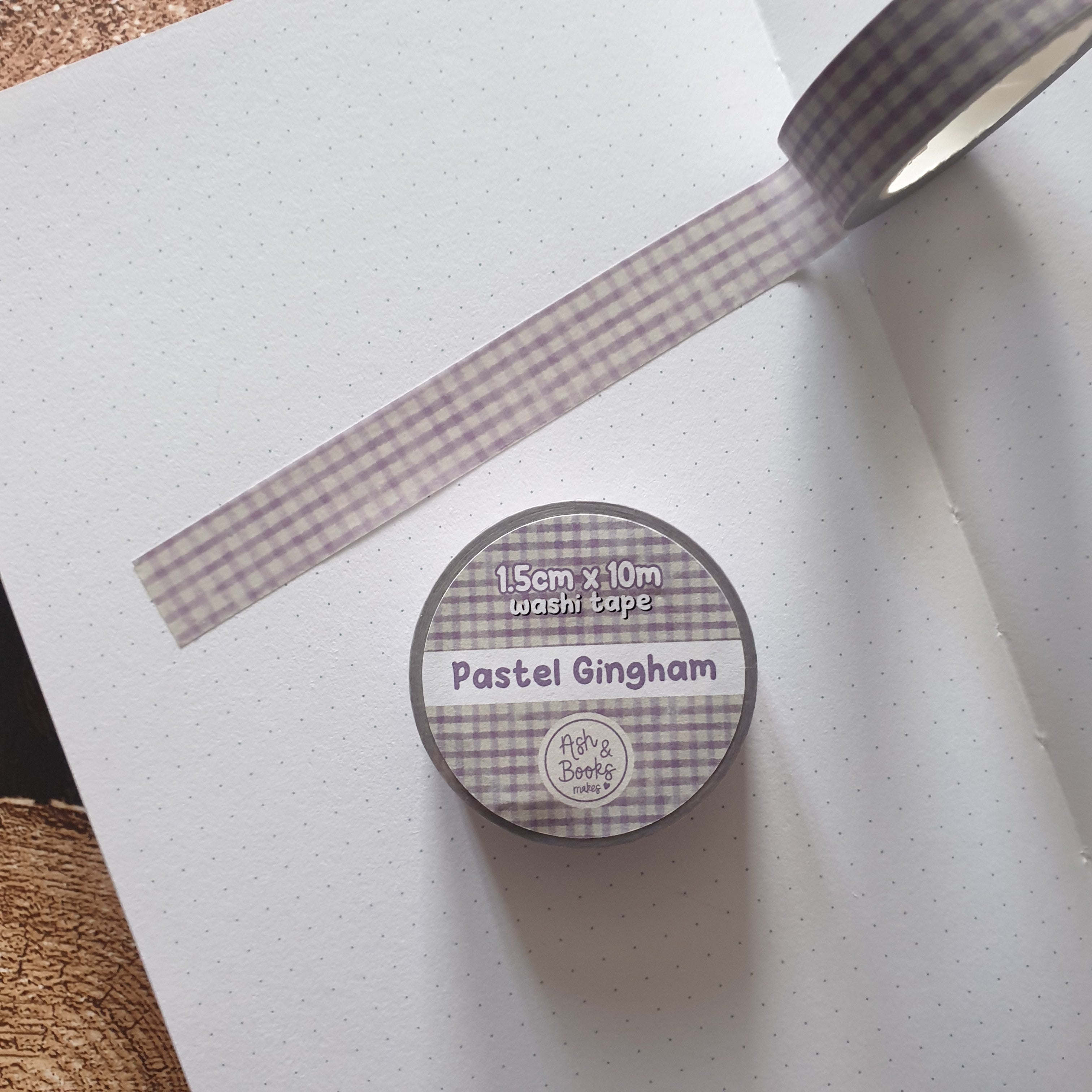 Pastel Gingham 1.5cm x 10m Washi Tape
