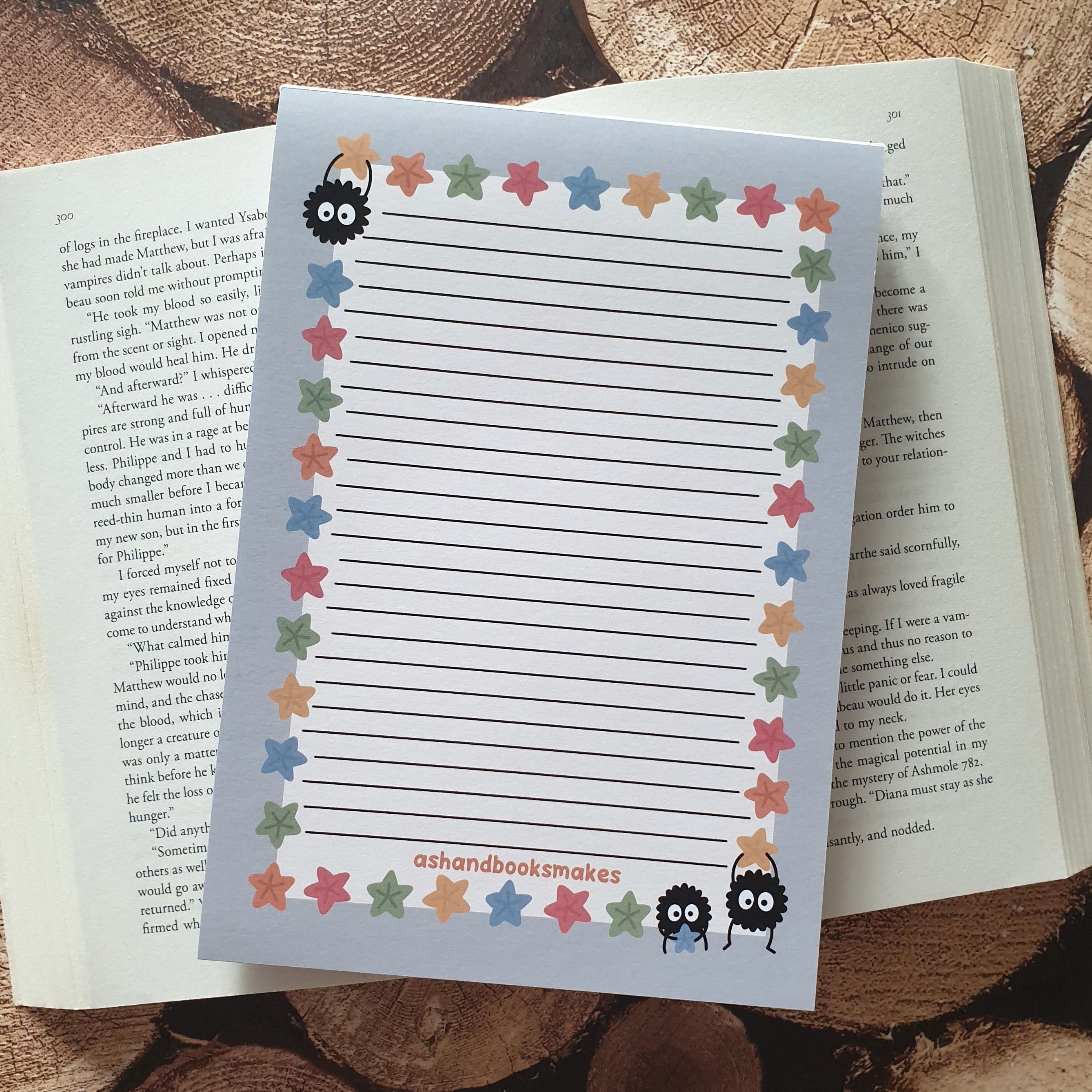 Soot Sprite A5 Notepad – Ash and Books Makes