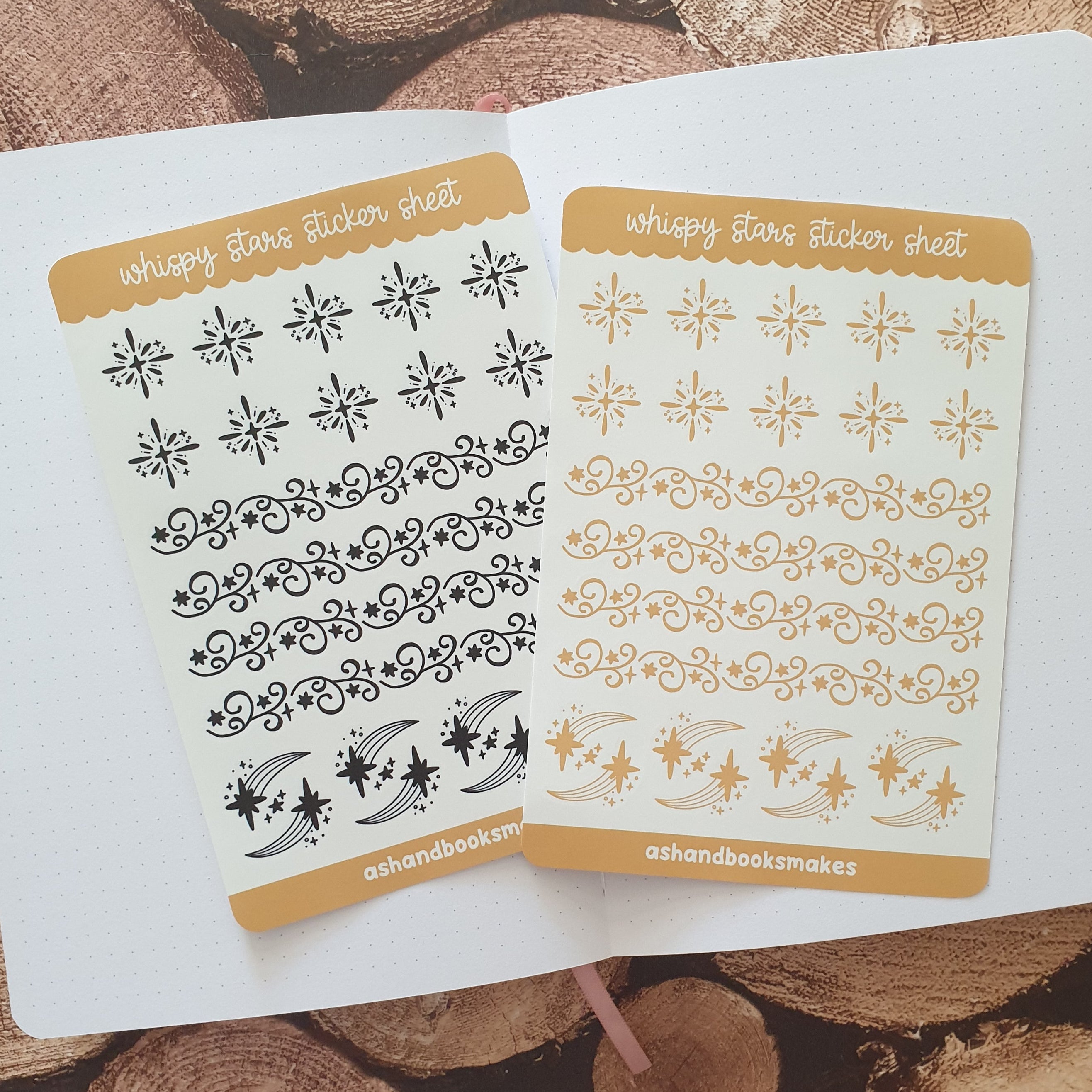 Whispy Stars Sticker Sheet