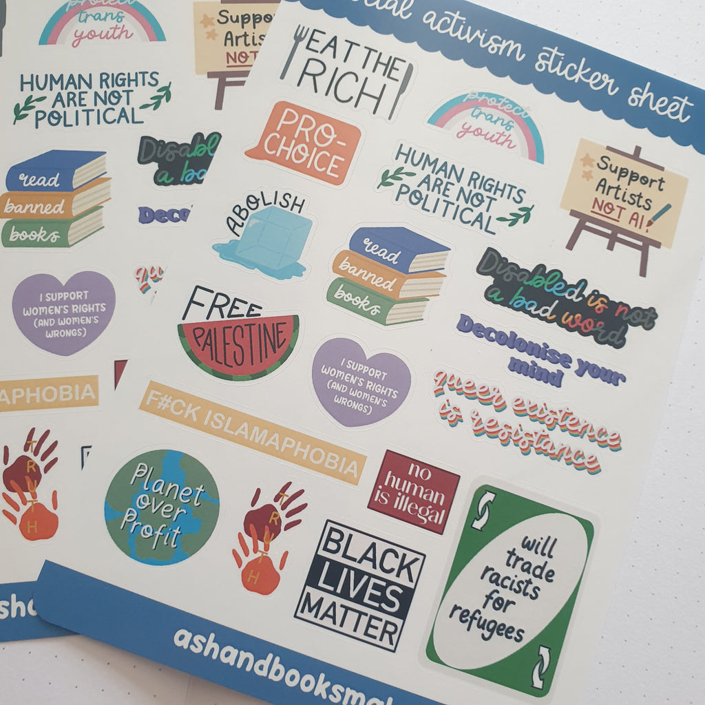 Social Activism Sticker Sheet