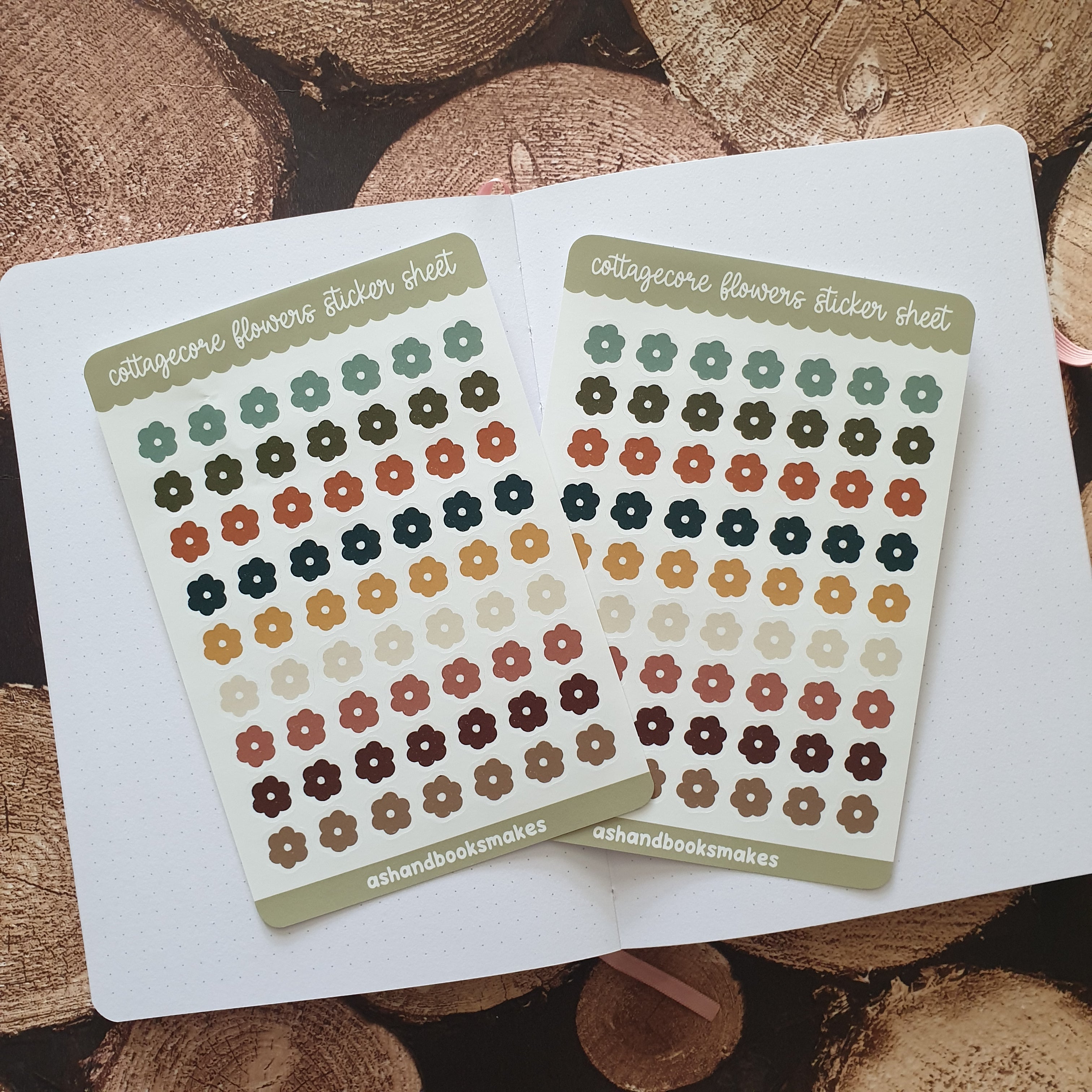 Cottagecore Flowers Sticker Sheet
