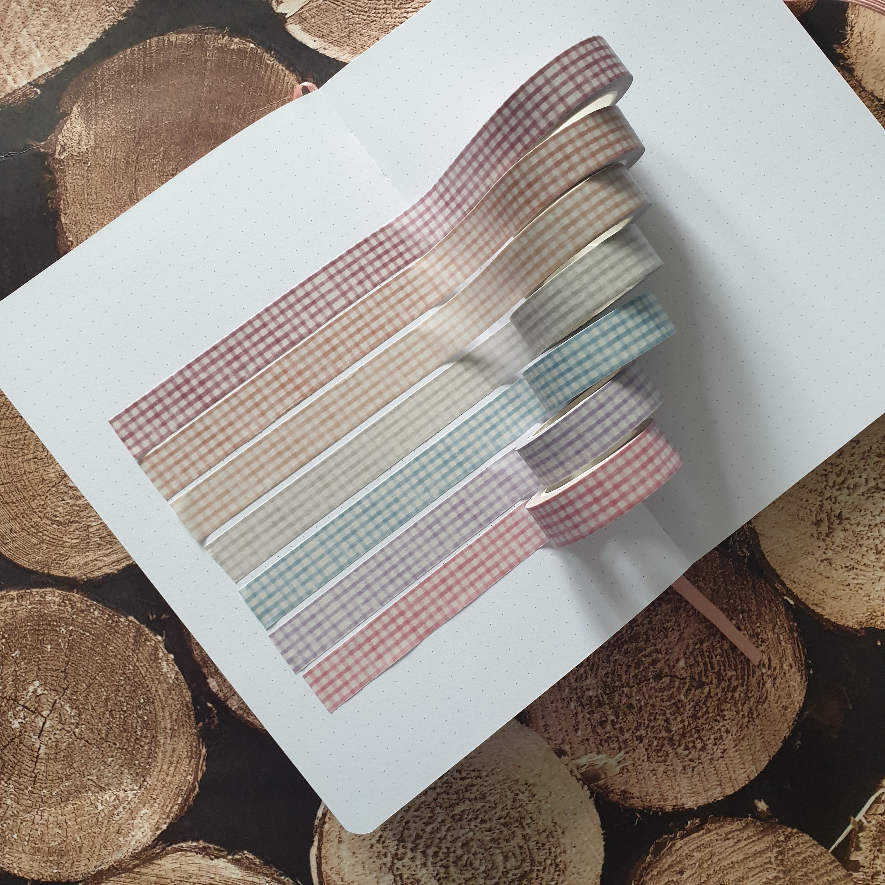 Pastel Gingham 1.5cm x 10m Washi Tape