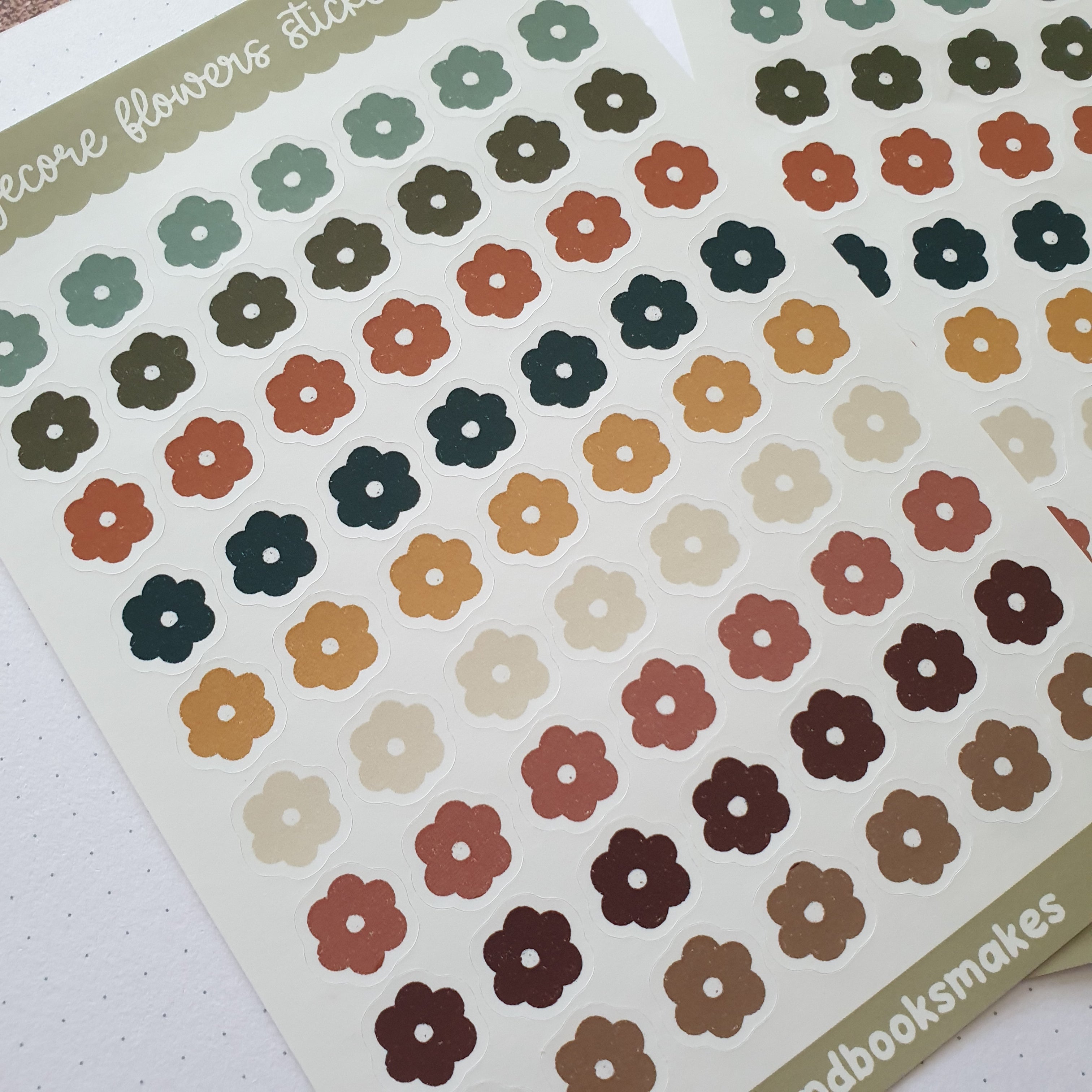 Cottagecore Flowers Sticker Sheet