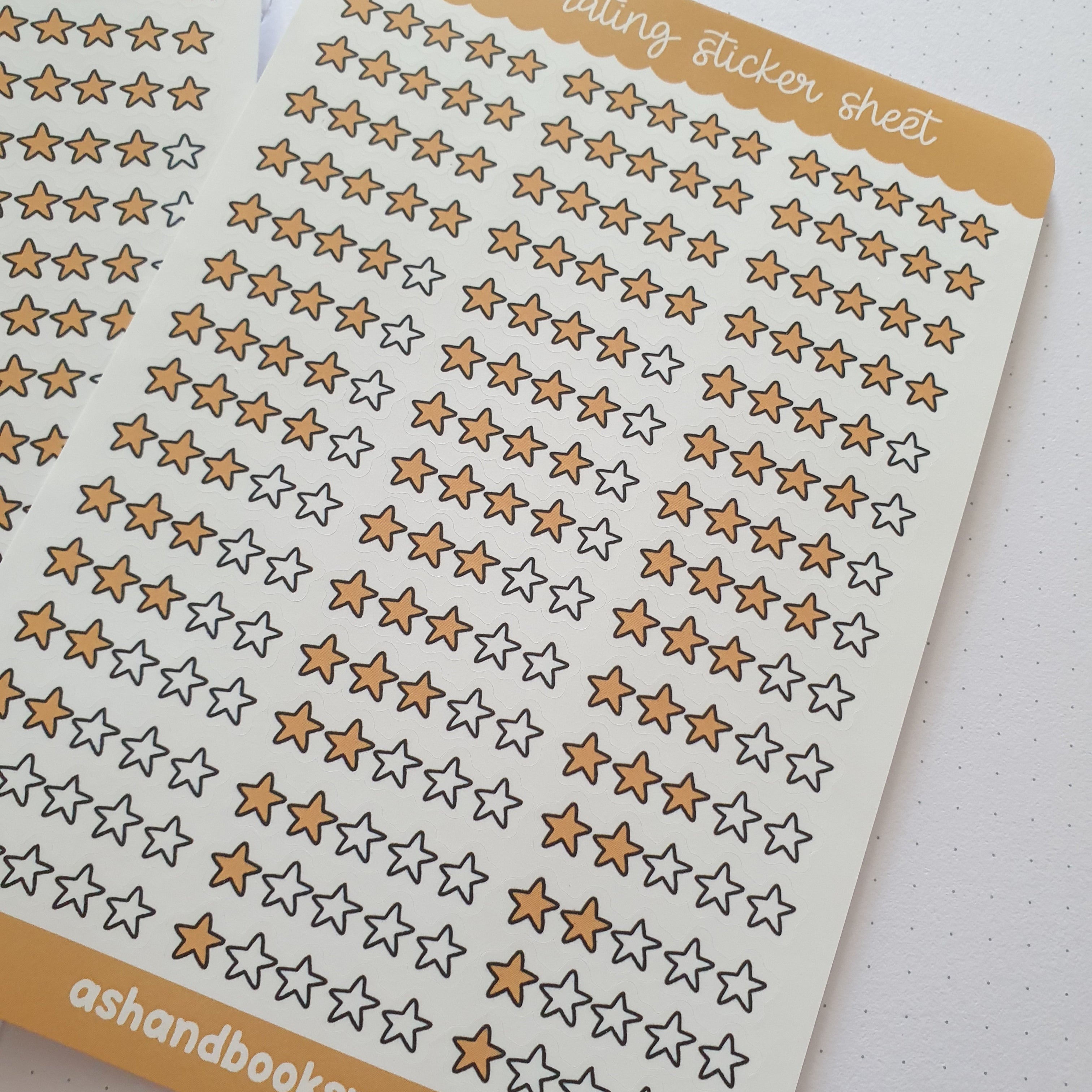 Star Rating Sticker Sheet