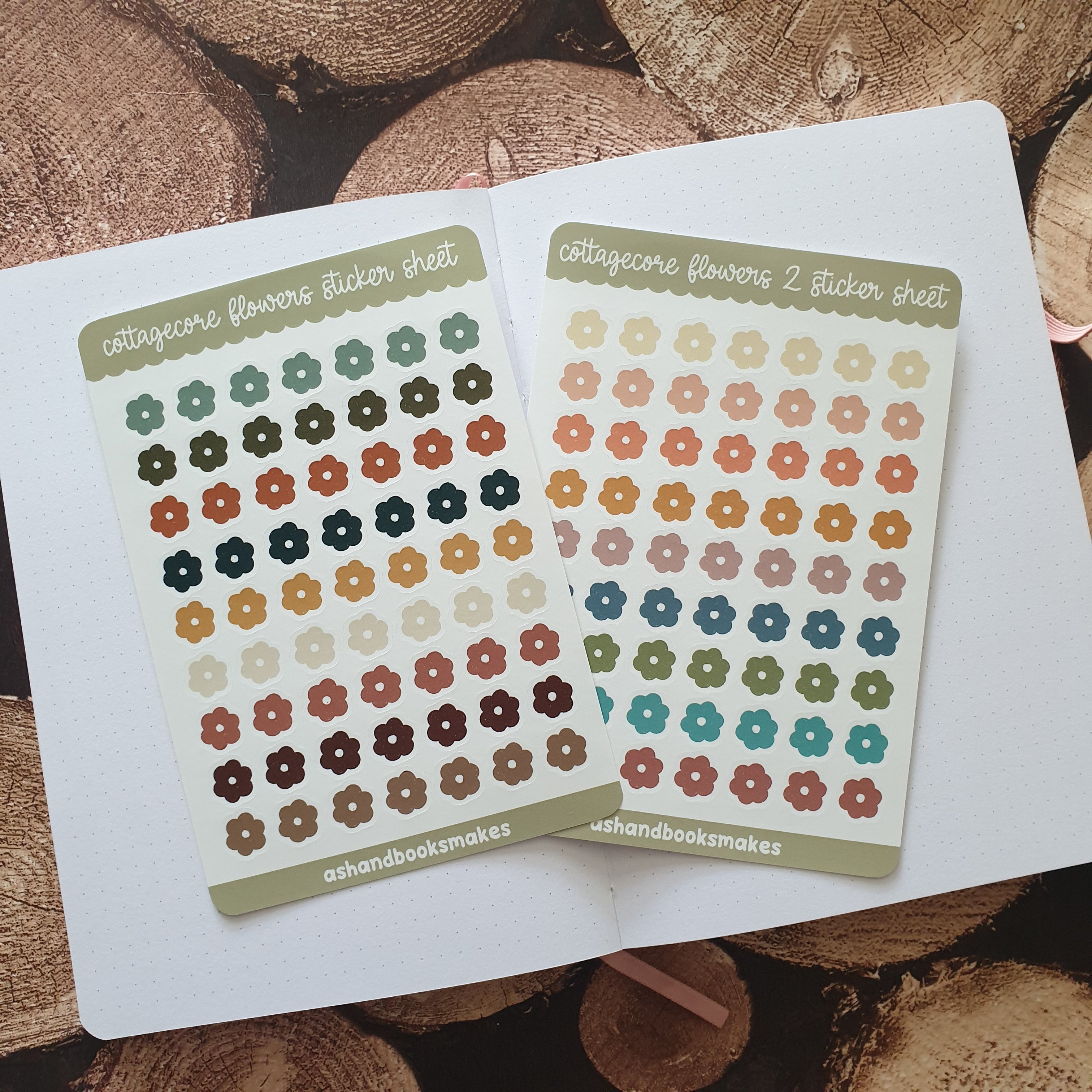 Cottagecore Flowers Sticker Sheet