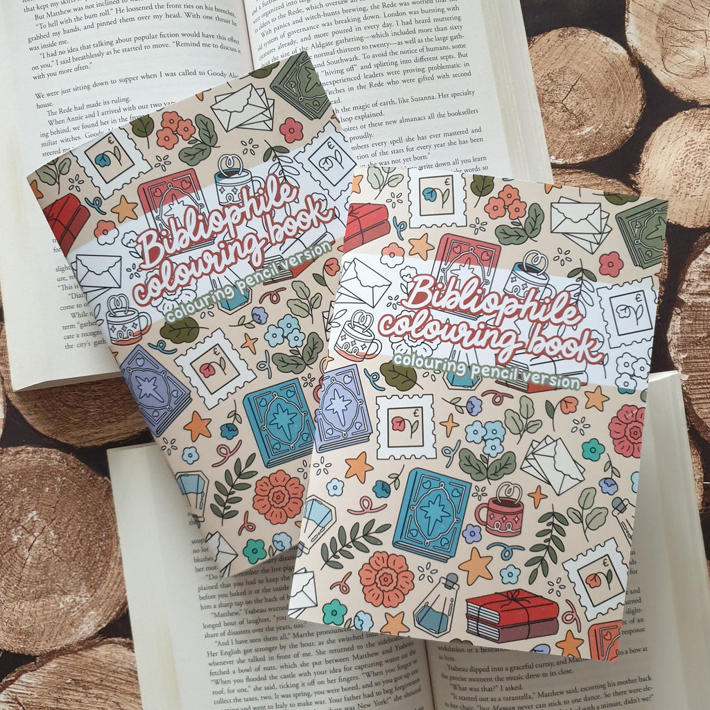 Bibliophile Colouring Book