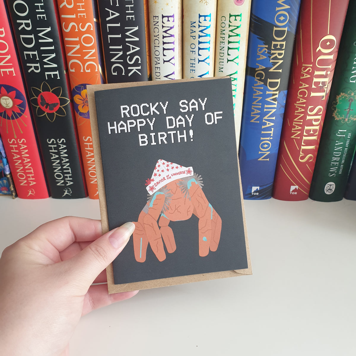 Rocky Say Happy Day of Birth! Birthday Card