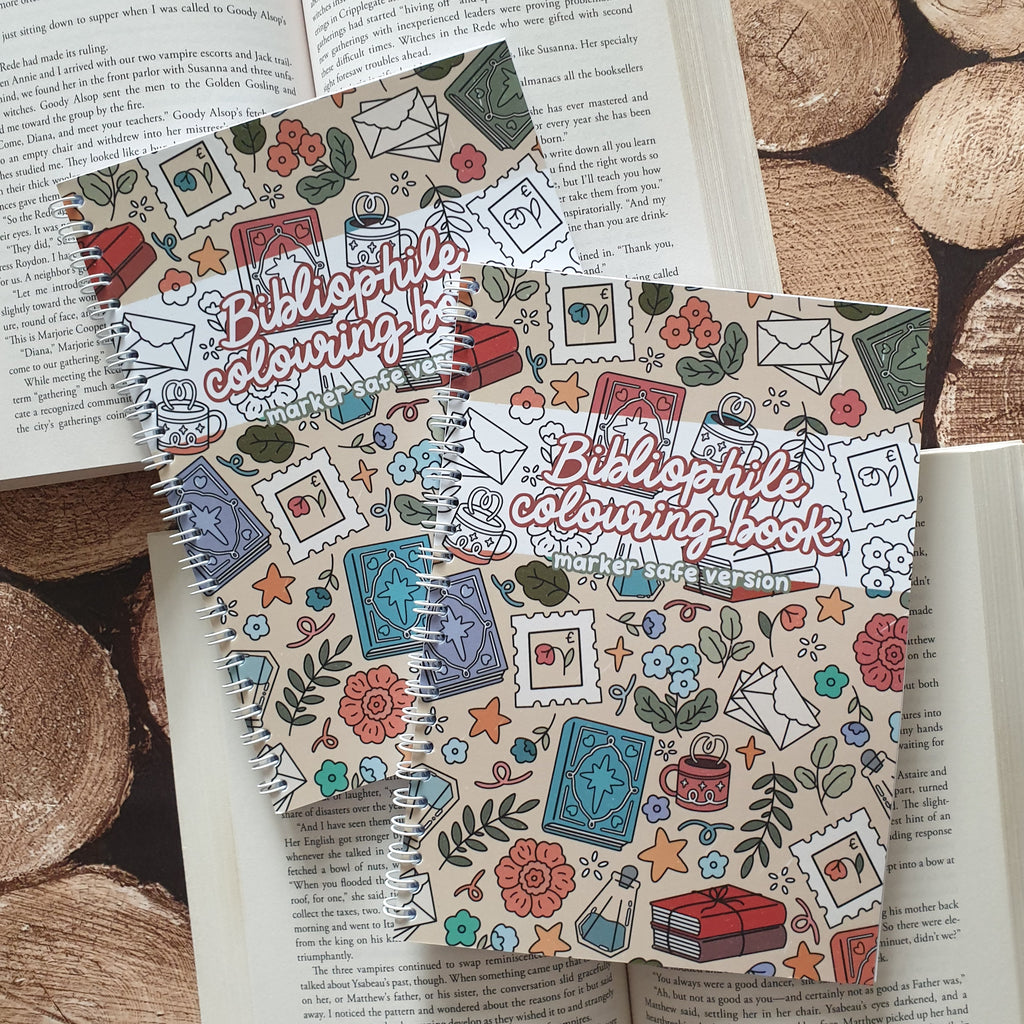 Bibliophile Colouring Book