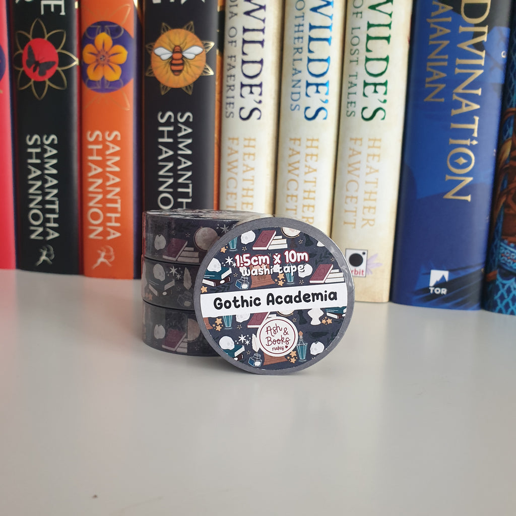 Gothic Academia 1.5cm x 10m Washi Tape