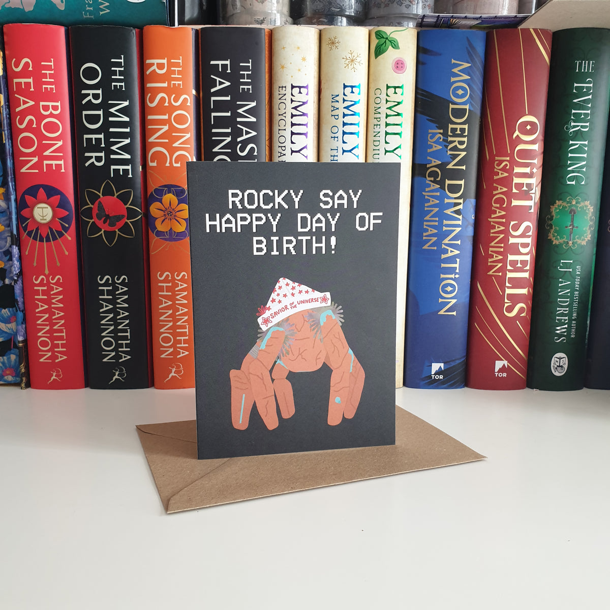 Rocky Say Happy Day of Birth! Birthday Card
