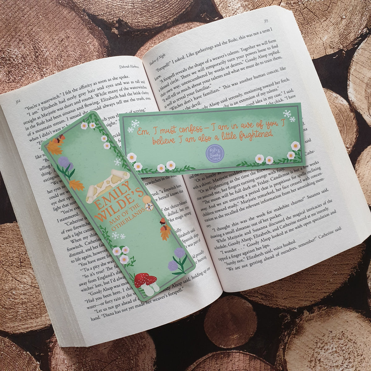 Emily Wilde's Map of the Otherlands inspired Bookmark