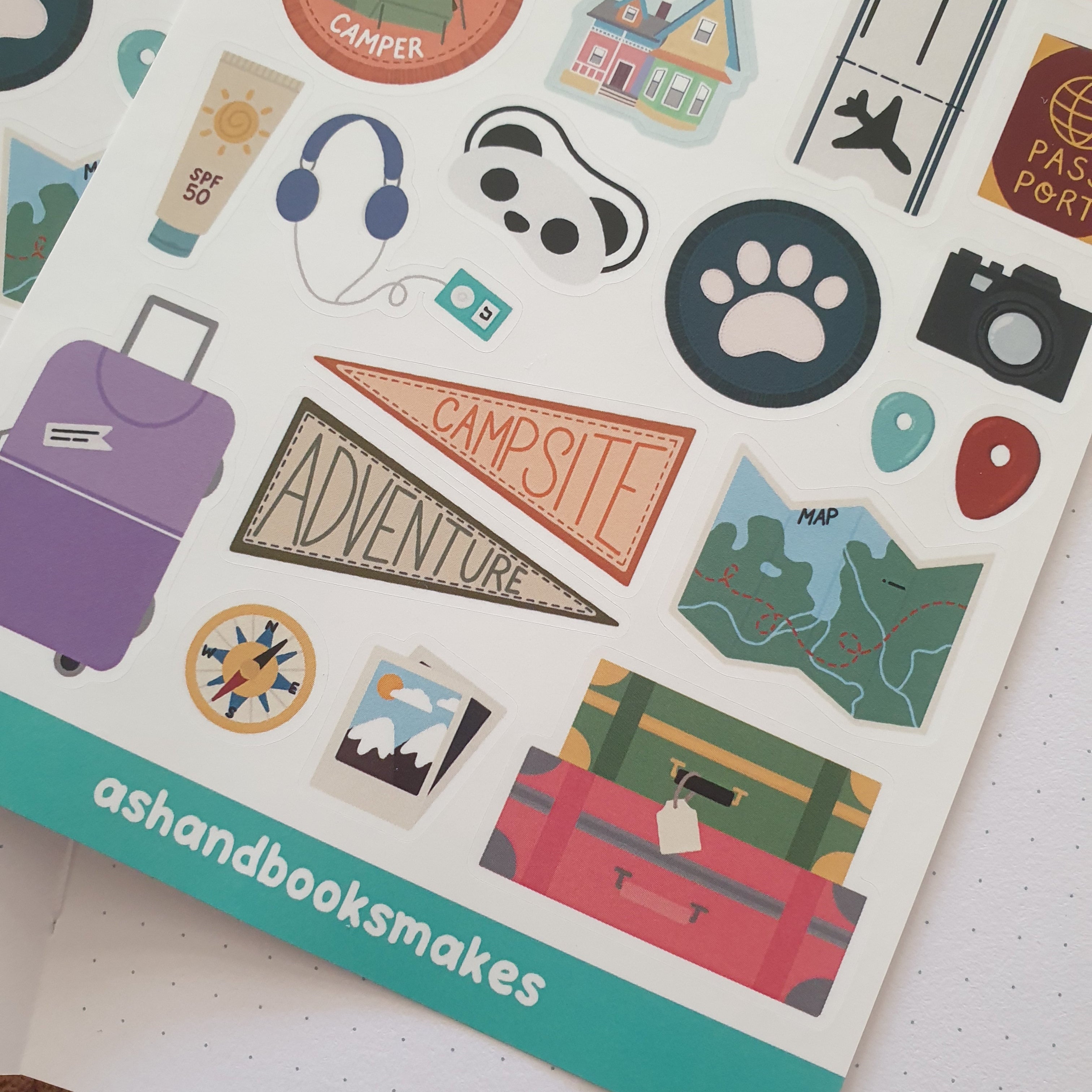 Travel Explorer Sticker Sheet