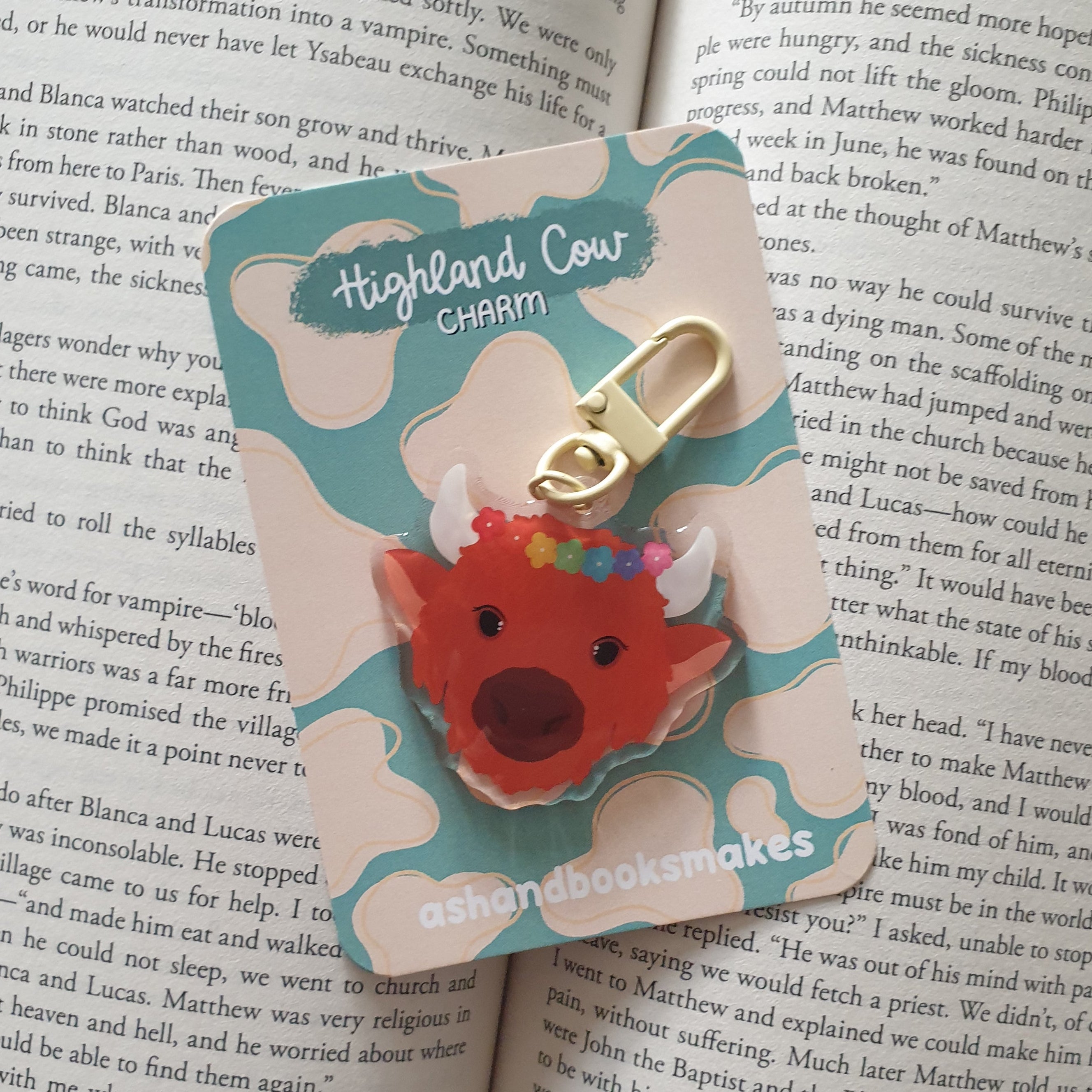 Highland Cow Keyring