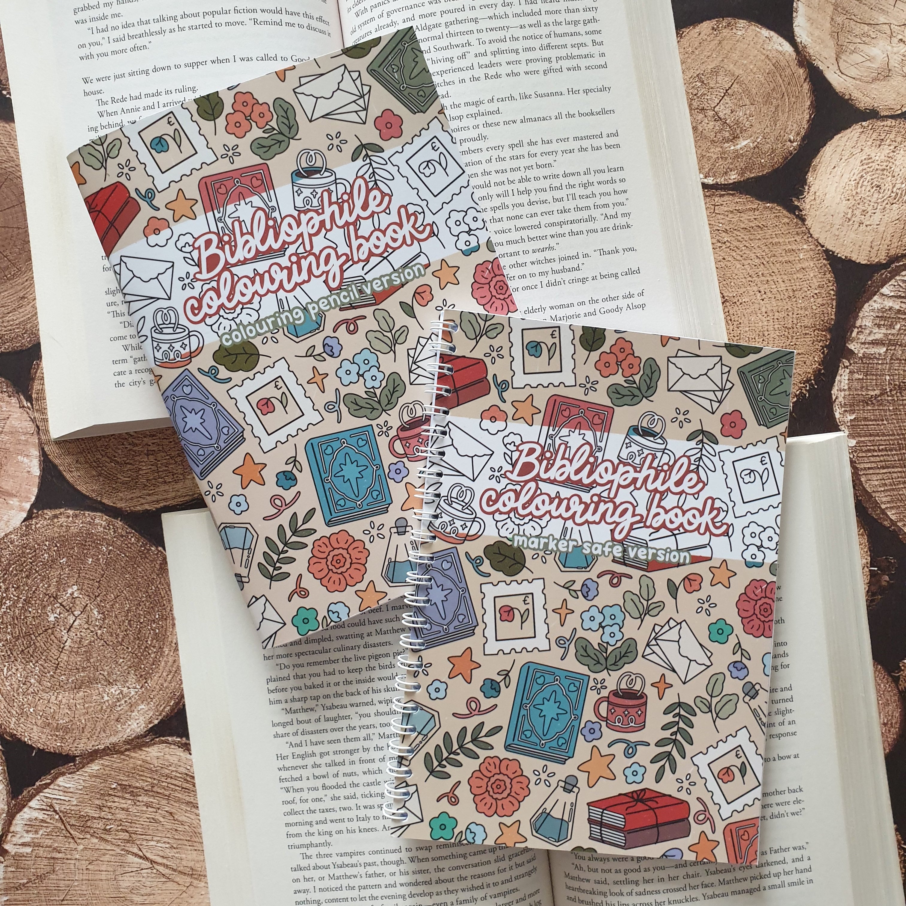 Bibliophile Colouring Book