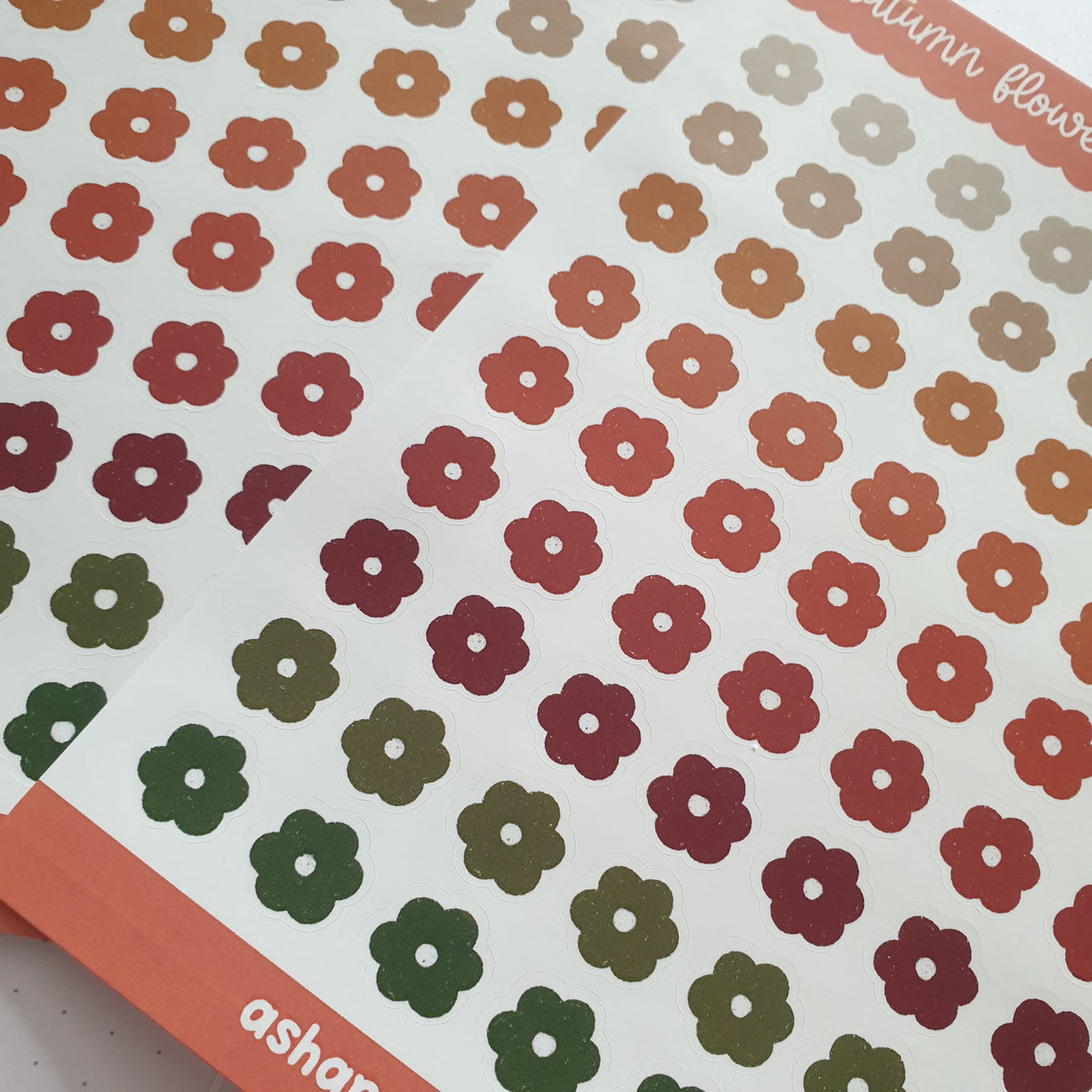Autumn Flowers Sticker Sheet