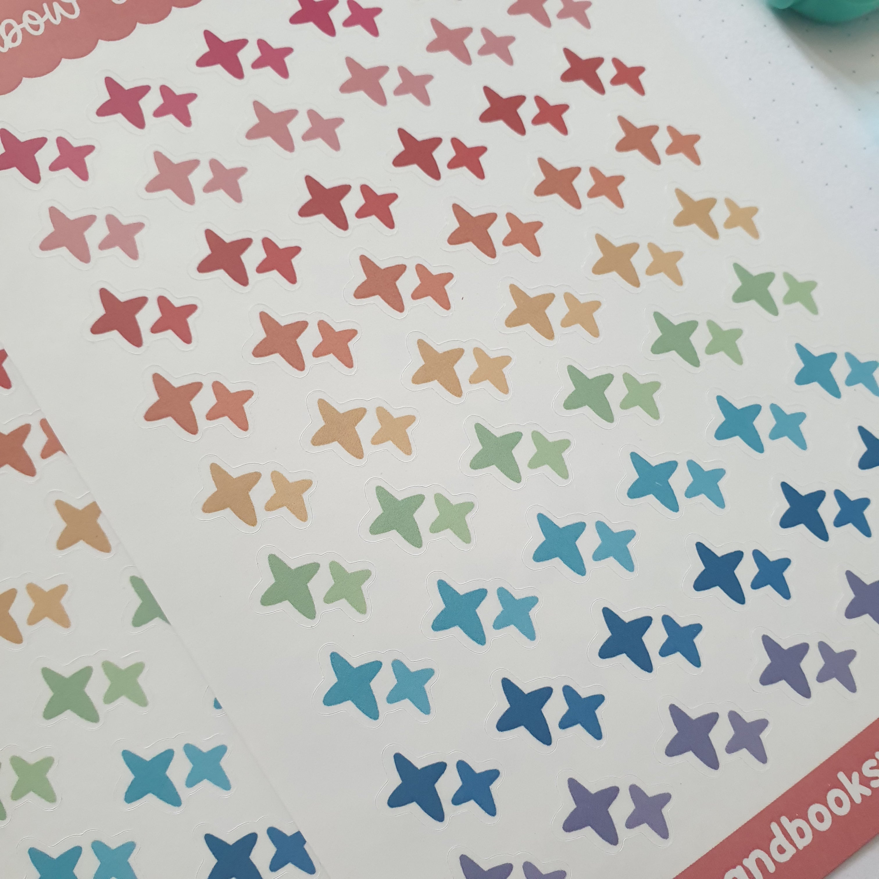 Rainbow Stars Sticker Sheet