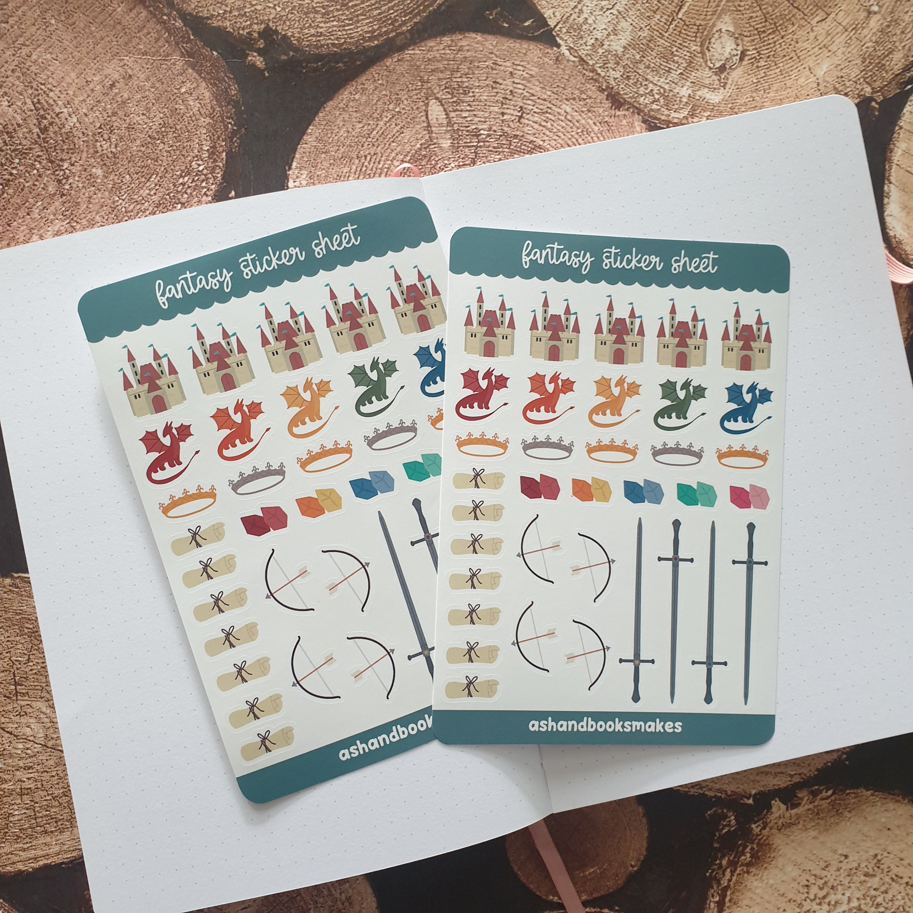 Fantasy Sticker Sheet