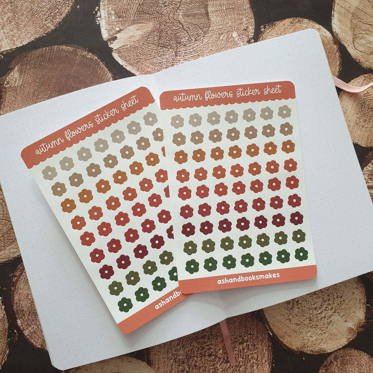 Autumn Flowers Sticker Sheet