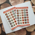 Autumnal Quilt Sticker Sheet